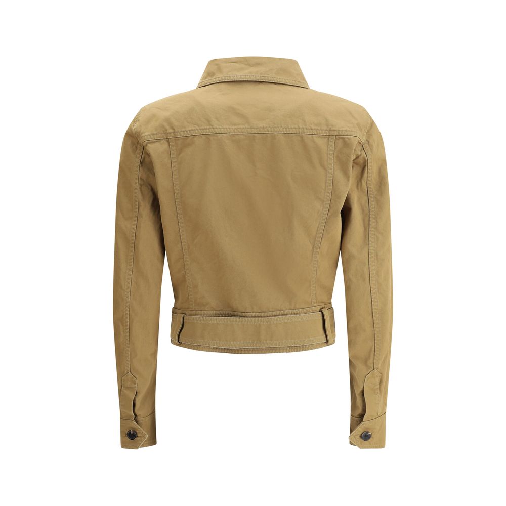 Saint Laurent Cotton cropped Women's Jacket