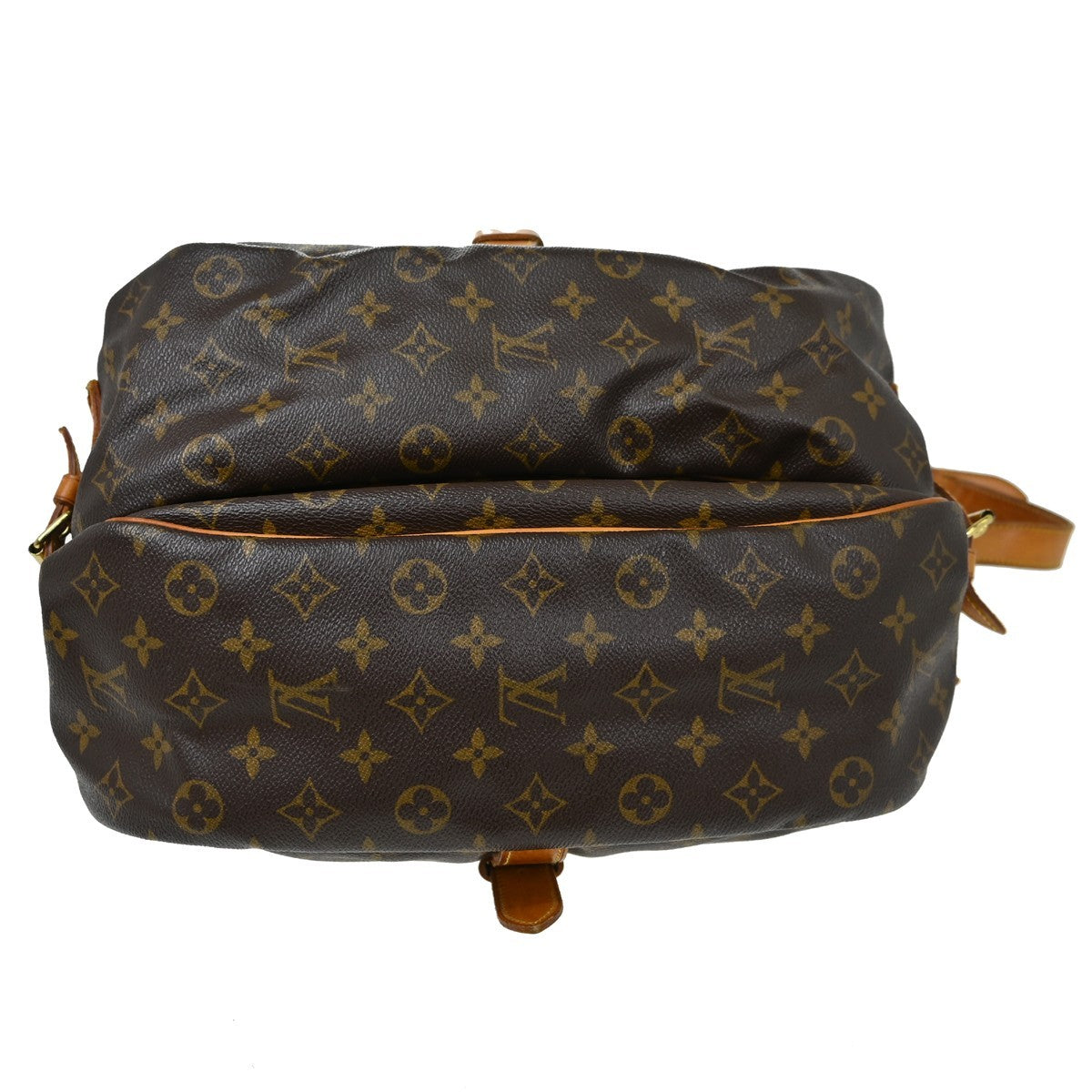 Louis Vuitton Saumur Monogram Canvas Brown Canvas Handbag (Pre-Owned)