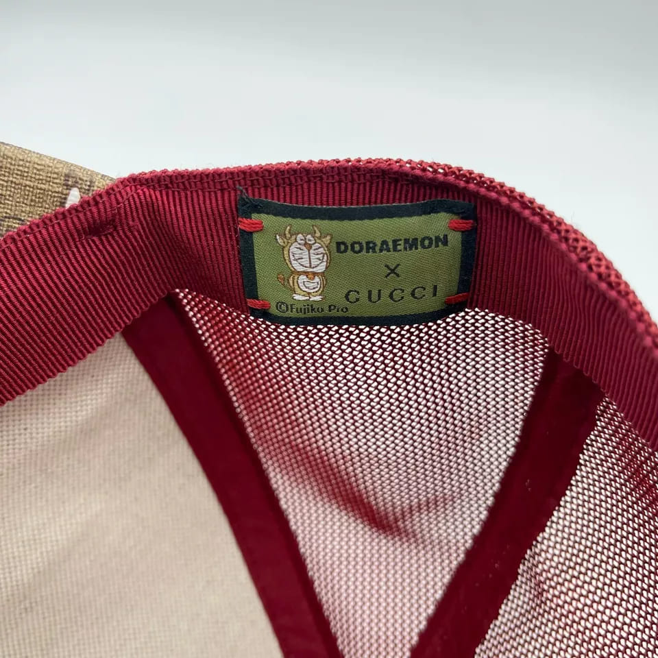 Gucci x Doraemon Men's Limited Edition Brown/Burgundy Baseball Hat