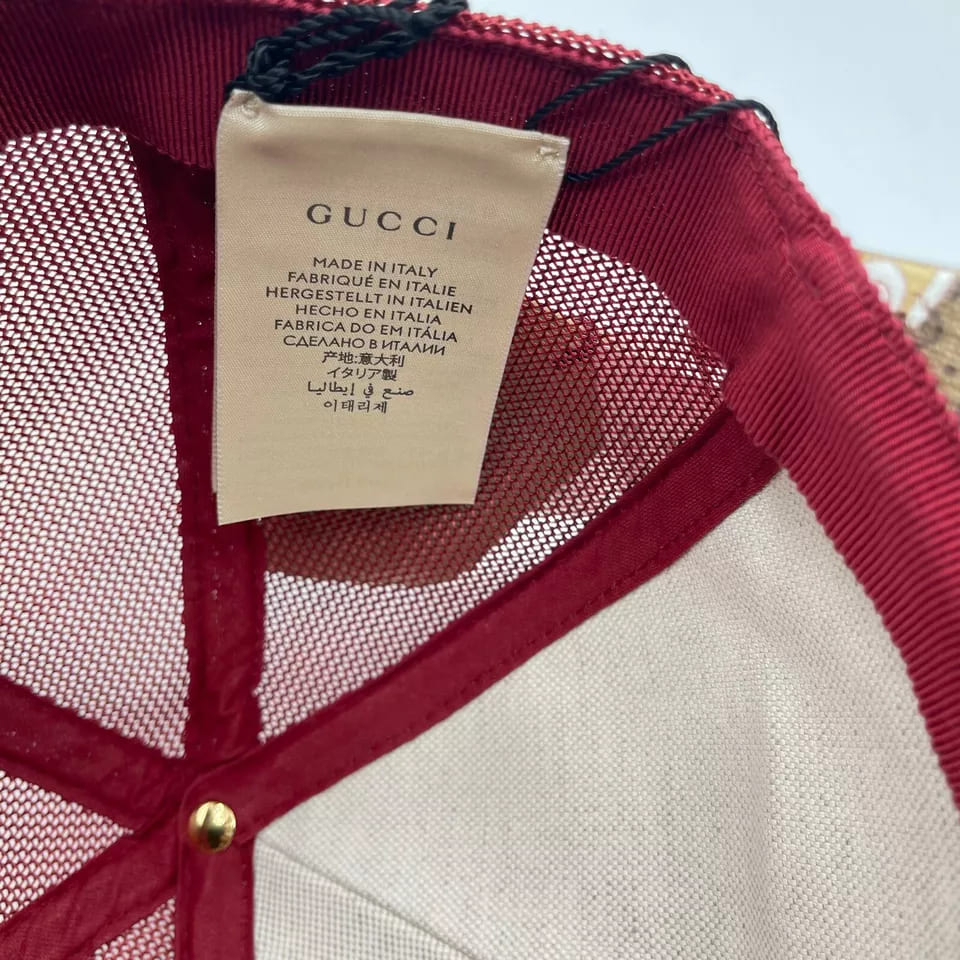 Gucci x Doraemon Men's Limited Edition Brown/Burgundy Baseball Hat
