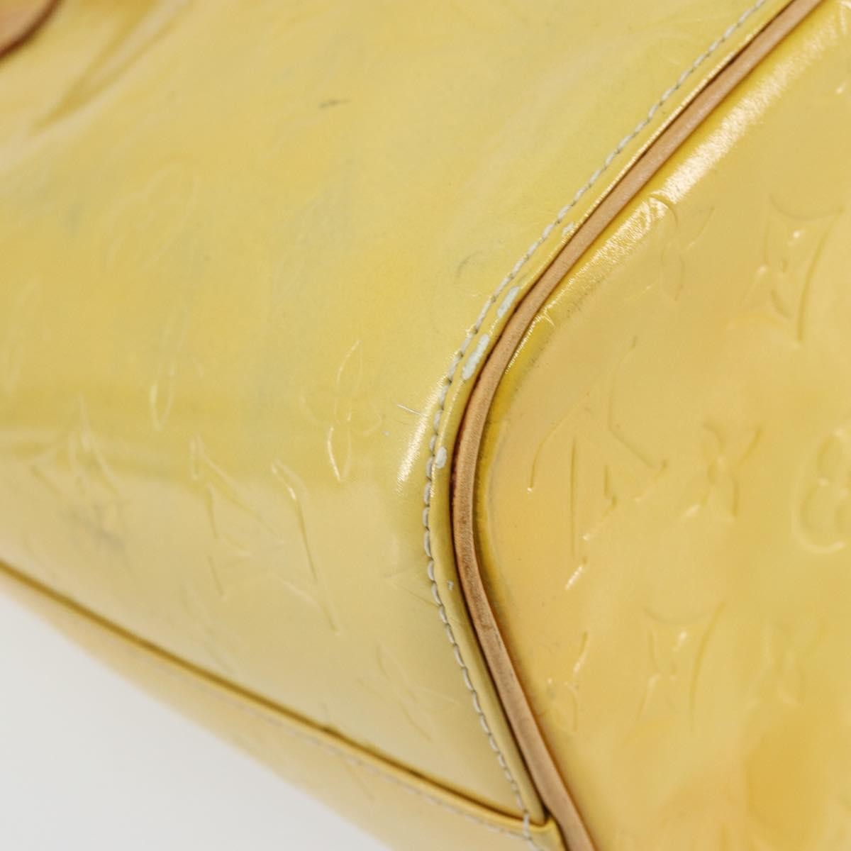 Louis Vuitton Houston Monogram Vernis Yellow Patent_Leather Tote Bag Bag (Pre-Owned)