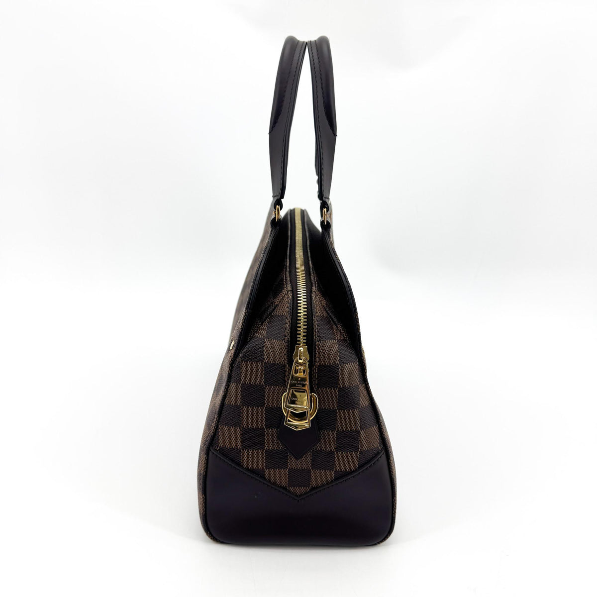 Louis Vuitton Kensington Bowling Damier Brown Canvas Handbag (Pre-Owned)