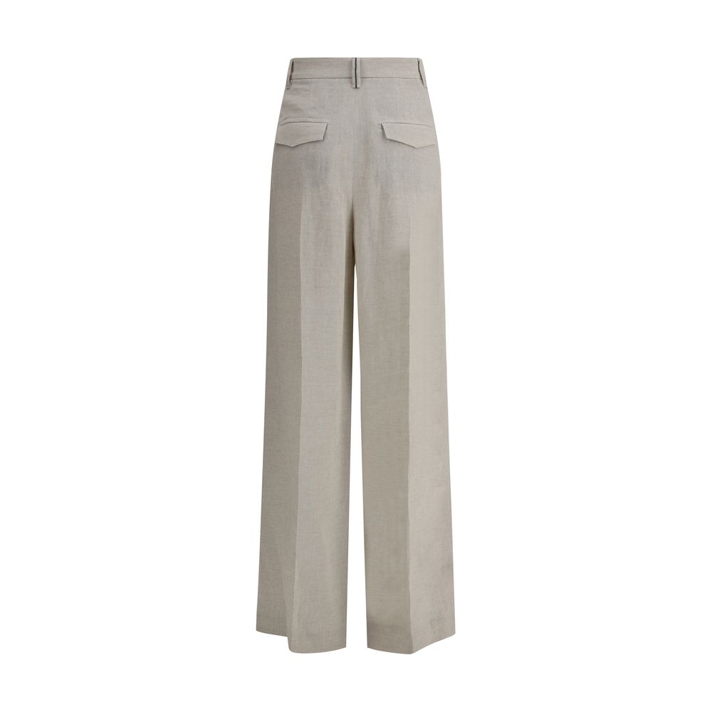 Brunello Cucinelli Linen Women's Pants