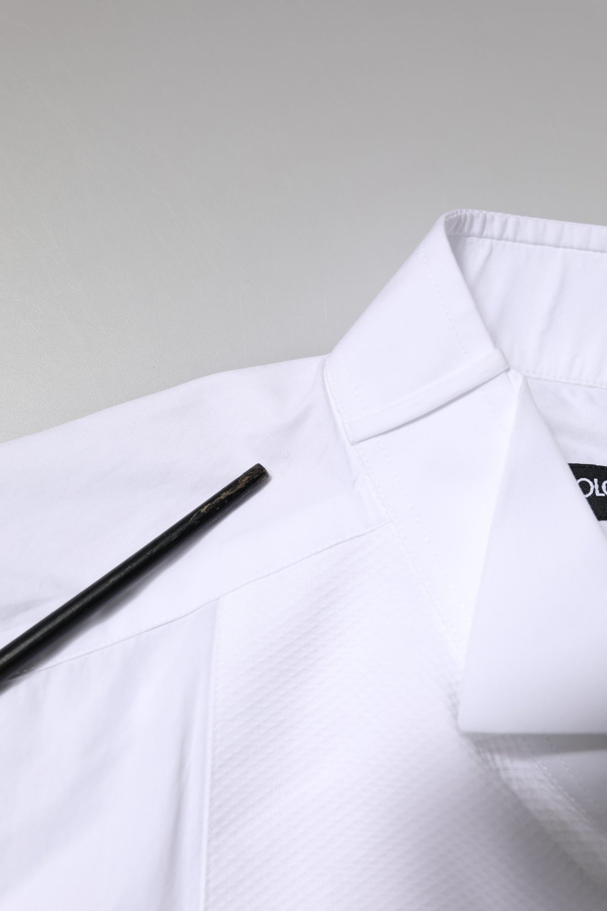 Dolce & Gabbana White GOLD CottonPoplin Bib Formal Dress Men's Shirt (Pre-Owned)