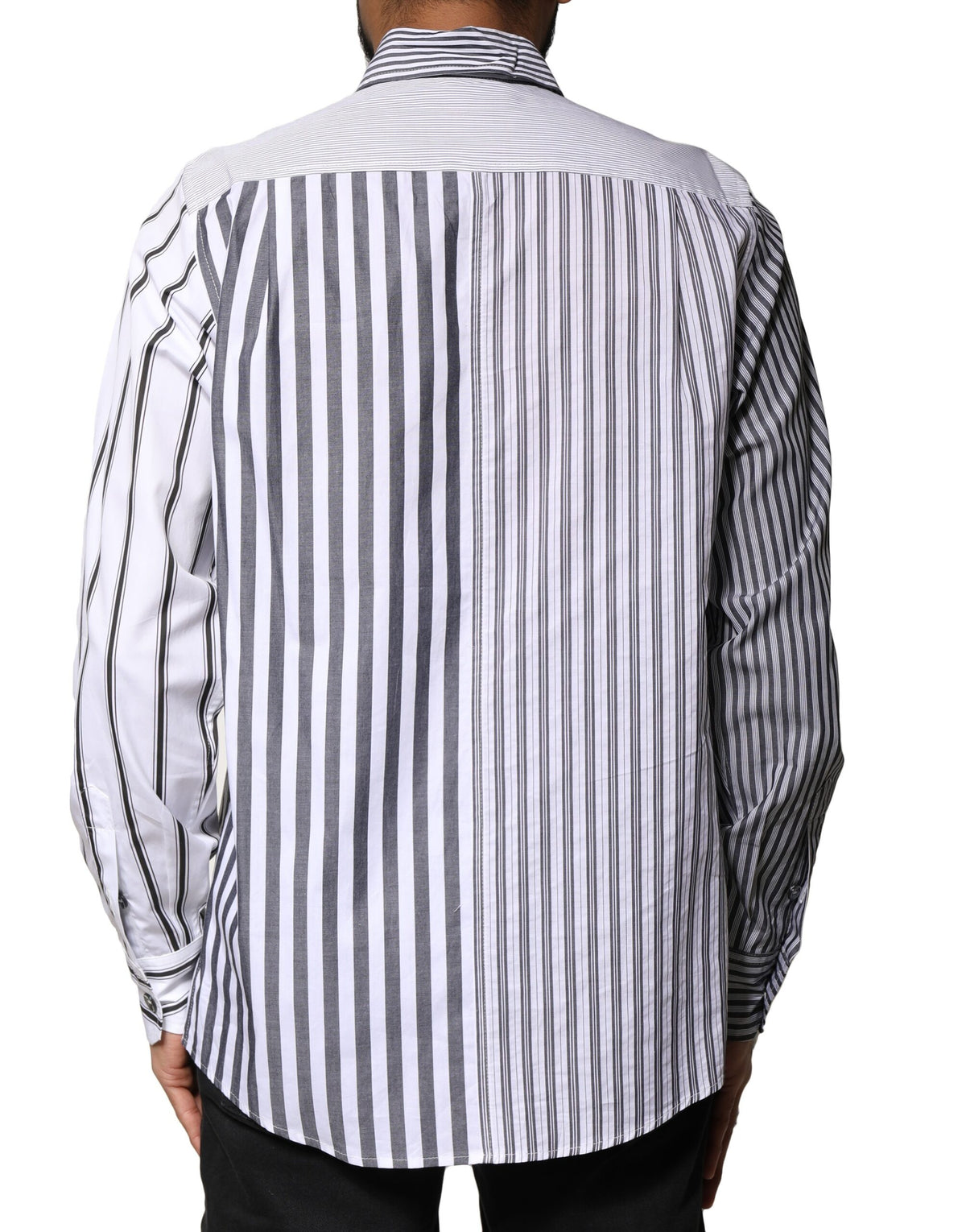 Dolce & Gabbana Multicolor Striped Button Down Casual Men's Shirt (Pre-Owned)