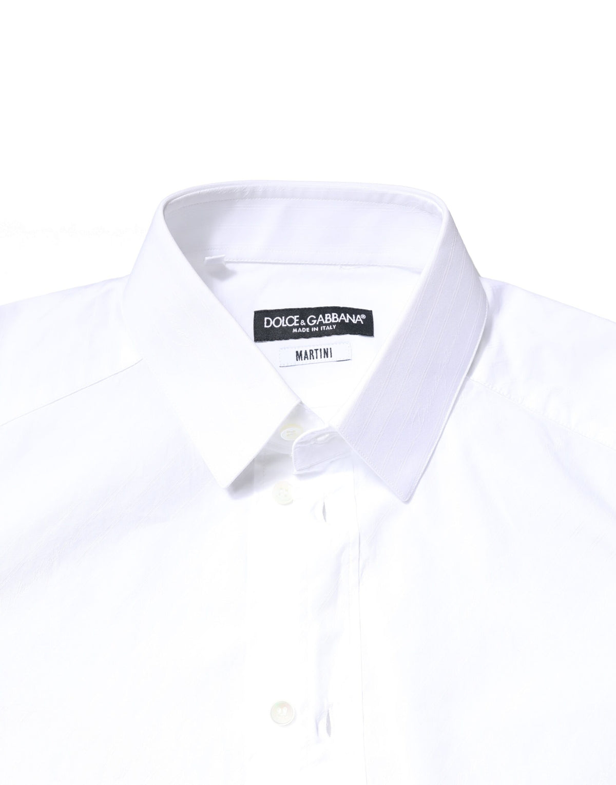 Dolce & Gabbana White Cotton MARTINI Formal Men Dress Men's Shirt (Pre-Owned)
