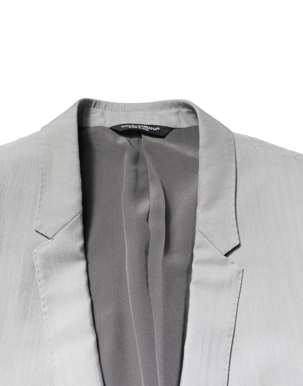 Dolce & Gabbana Light Gray Wool GOLD 2 Piece Formal Men's Suit