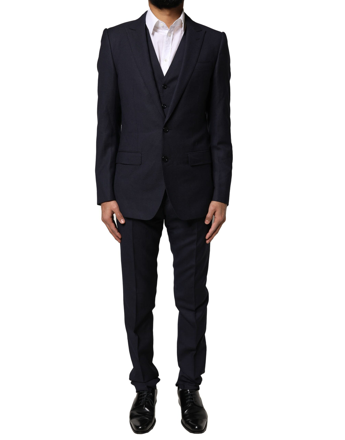 Dolce & Gabbana Dark Gray Fantasy MARTINI 3 Piece Formal Men's Suit