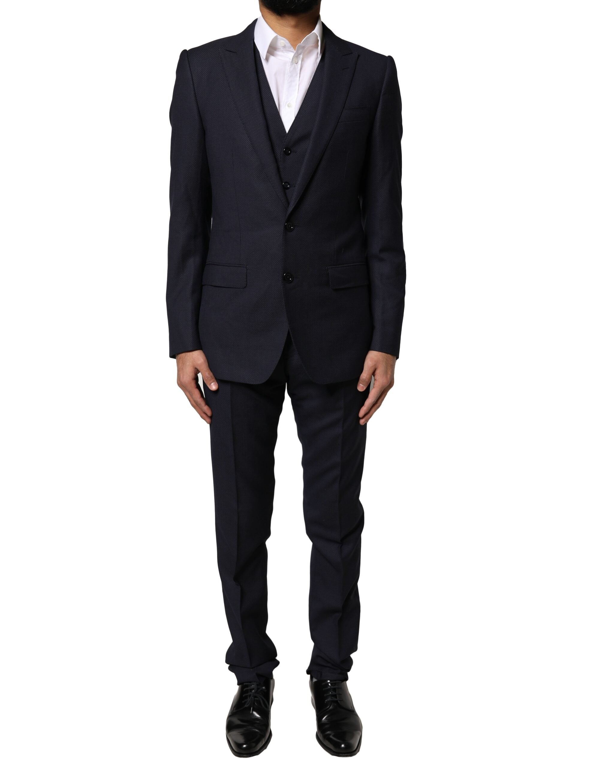 Dolce & Gabbana Dark Gray Fantasy MARTINI 3 Piece Formal Men's Suit