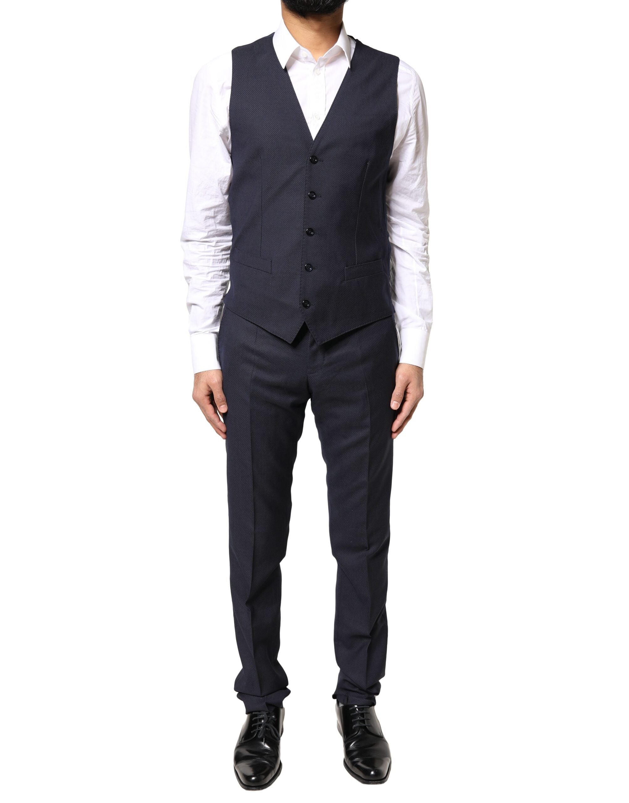 Dolce & Gabbana Dark Gray Fantasy MARTINI 3 Piece Formal Men's Suit
