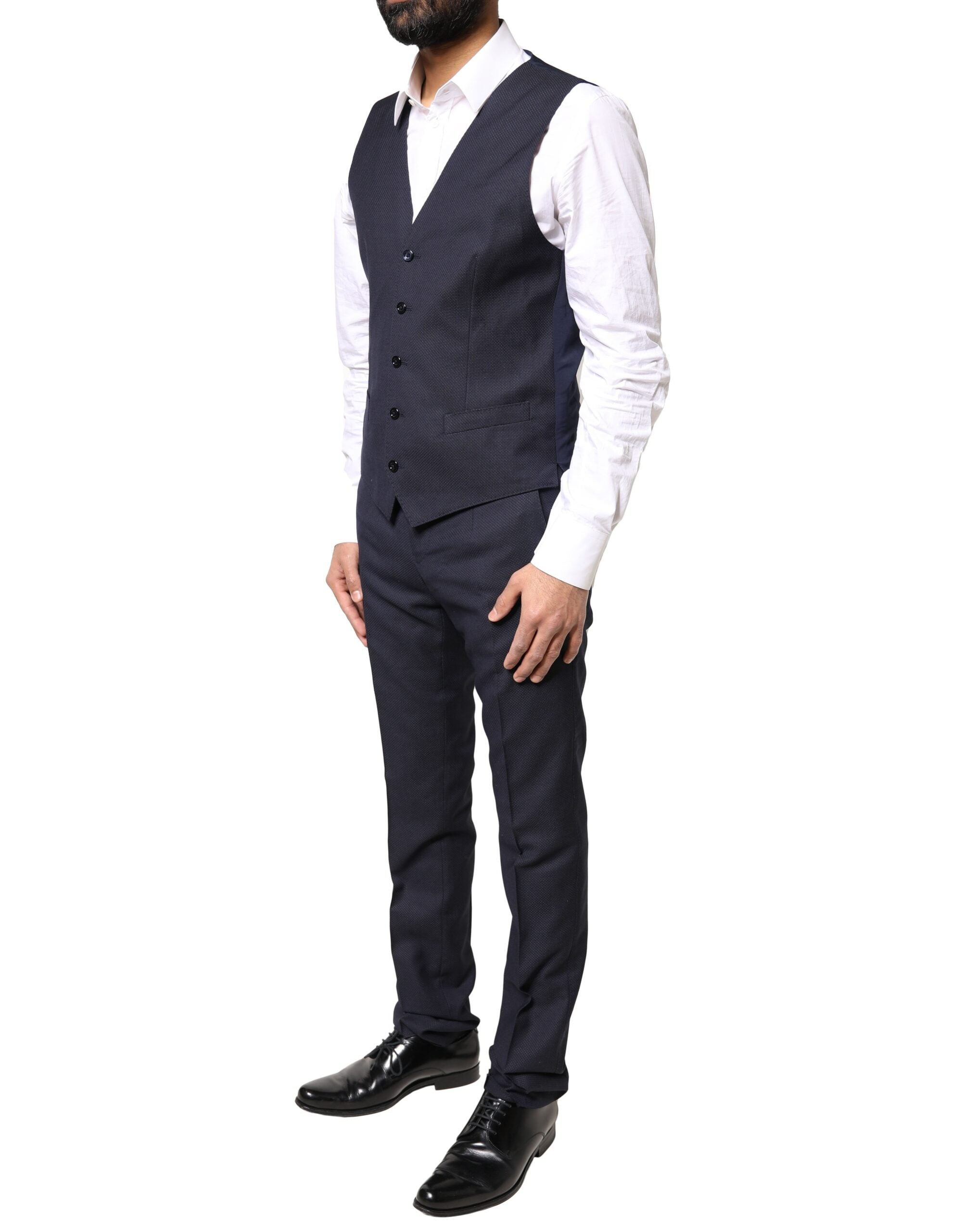 Dolce & Gabbana Dark Gray Fantasy MARTINI 3 Piece Formal Men's Suit