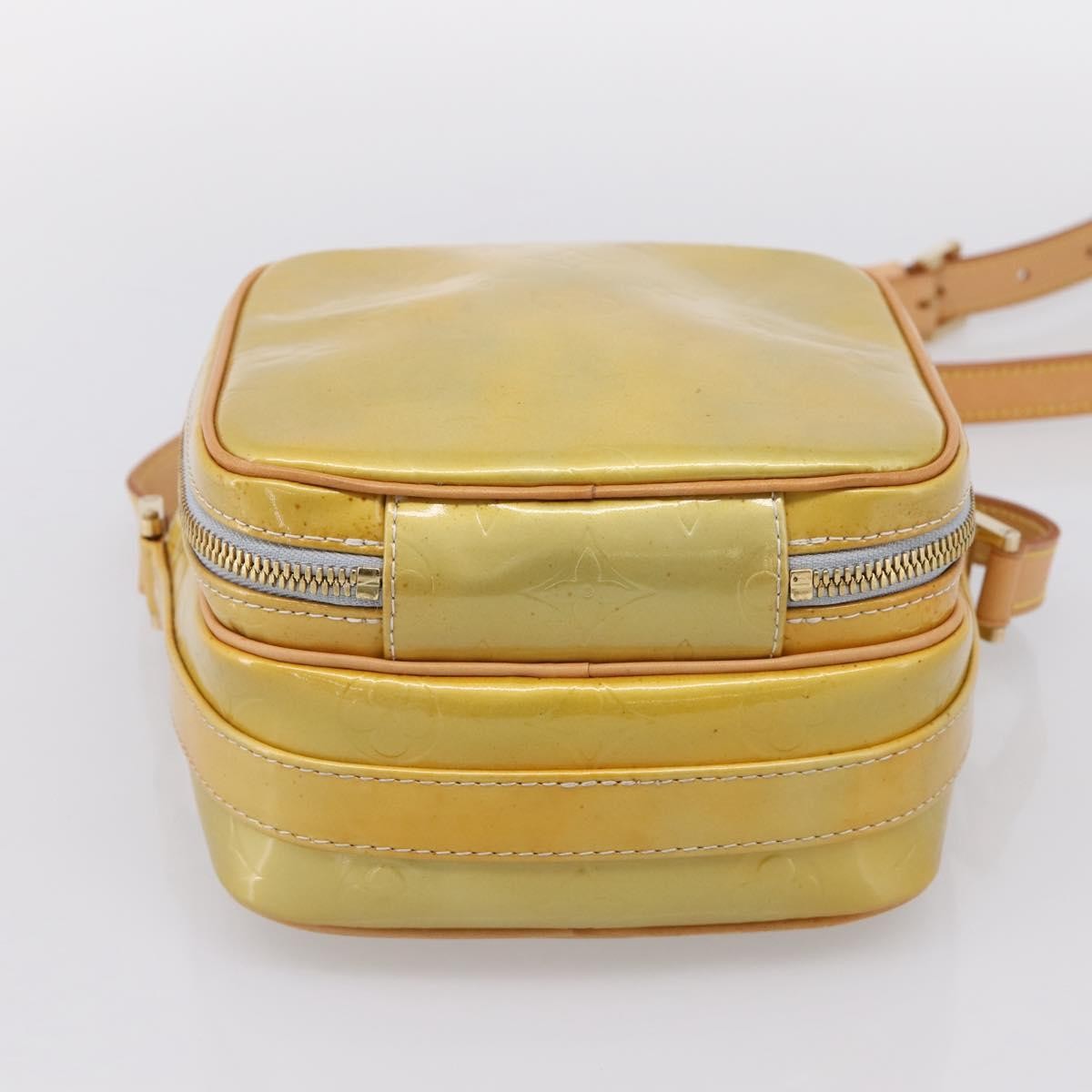 Louis Vuitton Wooster Monogram Vernis Yellow Patent_Leather Handbag (Pre-Owned)