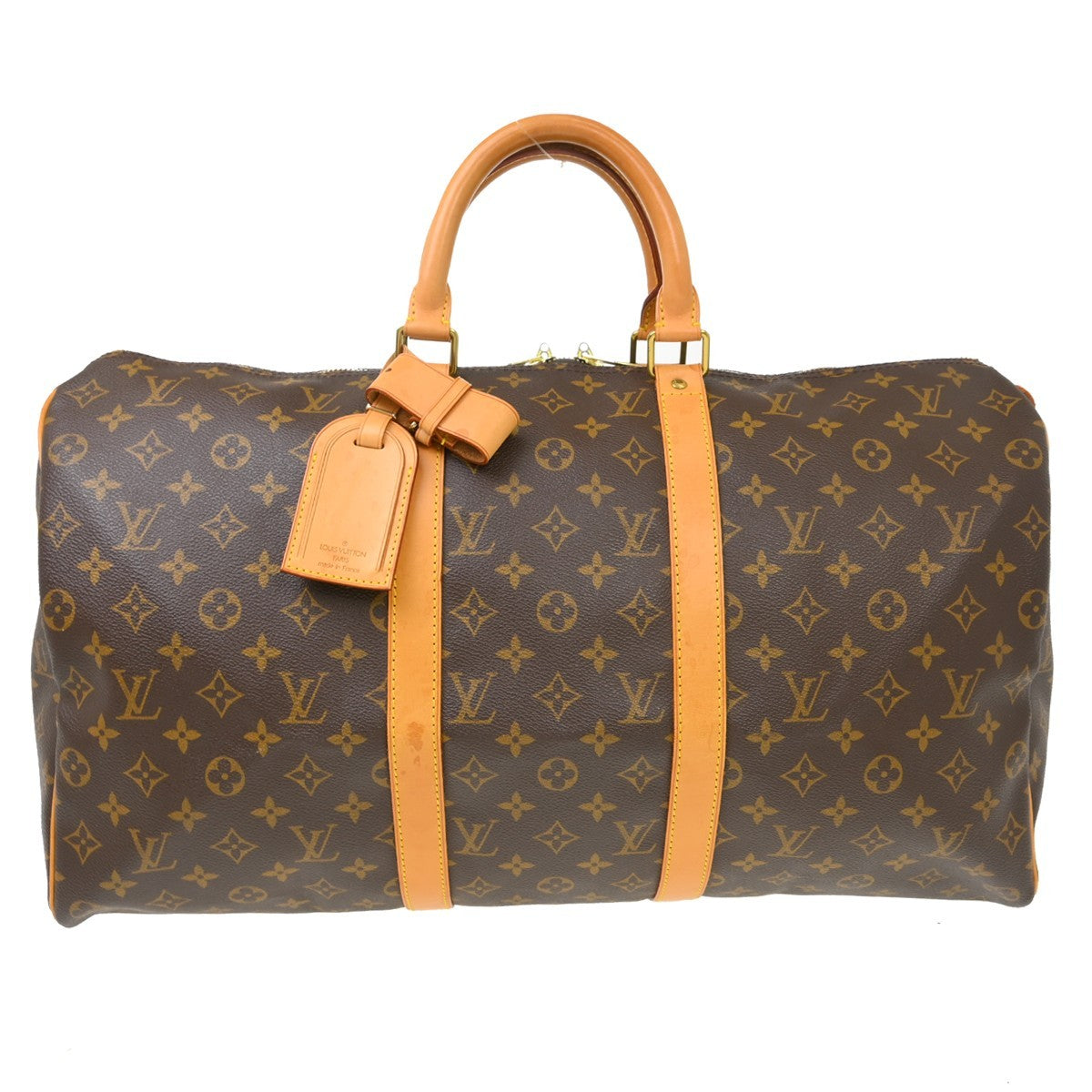 Louis Vuitton Keepall Monogram Canvas Brown Canvas Travel Bag Bag (Pre-Owned)