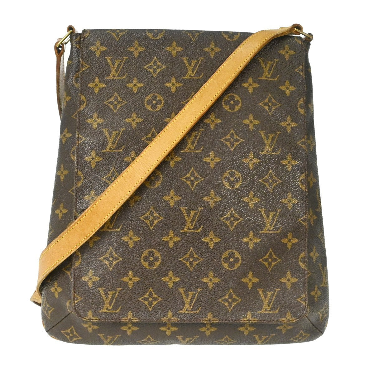 Louis Vuitton Musette Monogram Canvas Brown Canvas Shoulder Bag Bag (Pre-Owned)