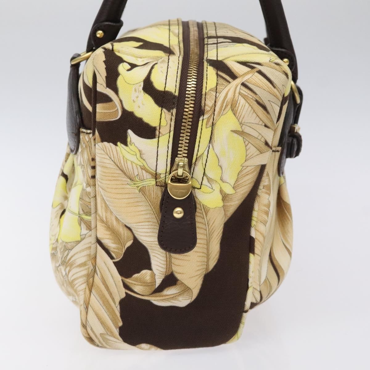 Salvatore Ferragamo Gancini Canvas Multicolour Canvas Shoulder Bag Bag (Pre-Owned)