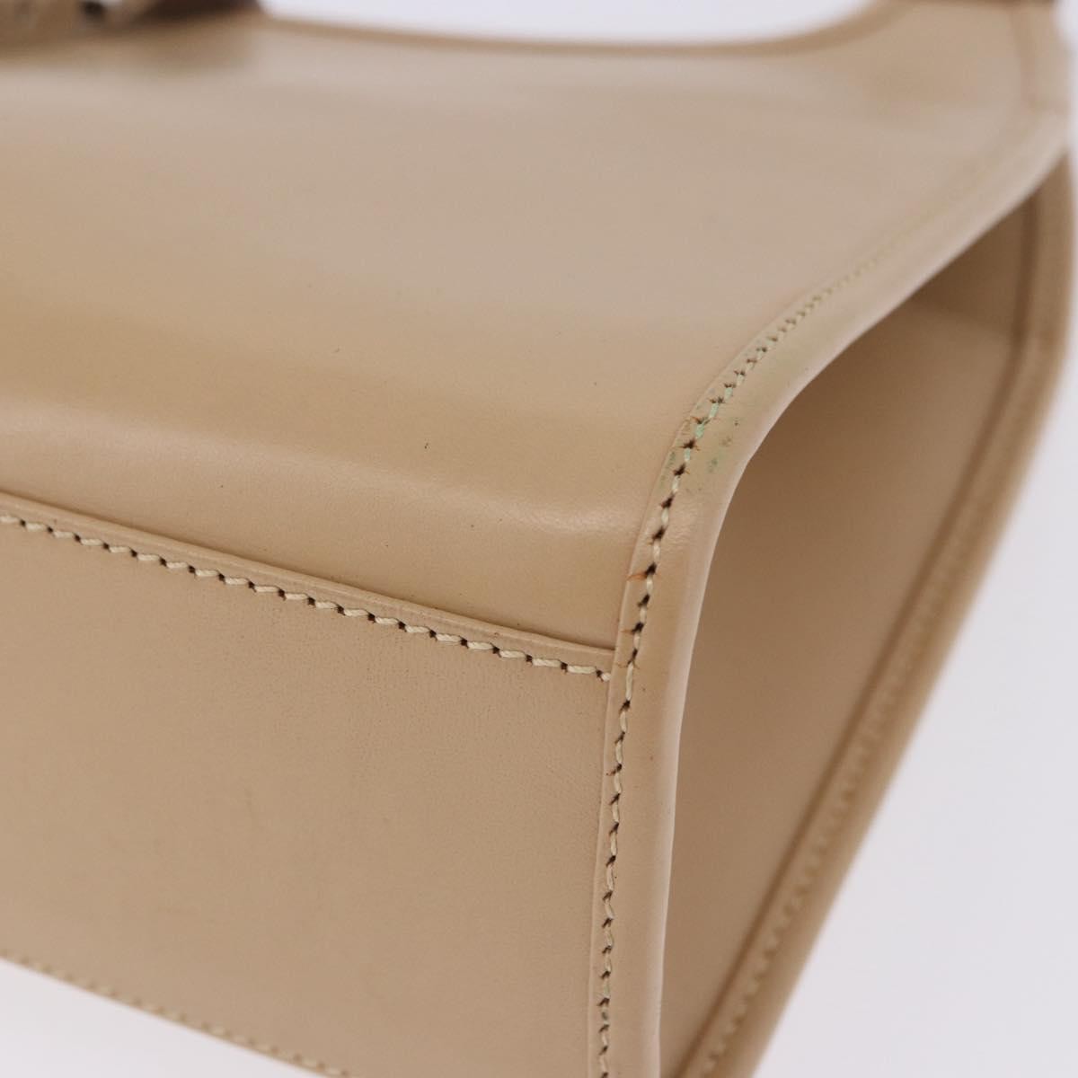 Gucci Jackie Leather Beige Leather Handbag (Pre-Owned)