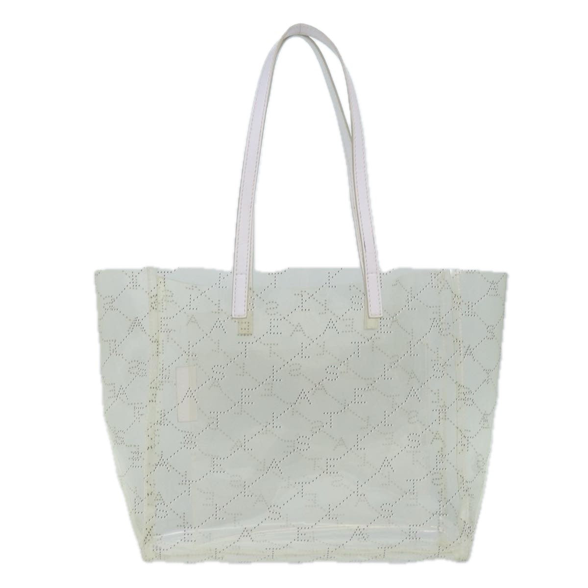 Stella Mccartney Logo Shopping Tote Vinyl Clear Plastic Tote Bag Bag (Pre-Owned)