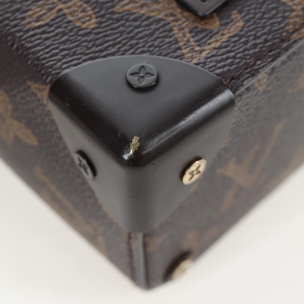 Louis Vuitton Vertical Box Trunk No.7 Trunk L'oeil Vintage Monogram Canvas Brown Canvas Handbag (Pre-Owned)