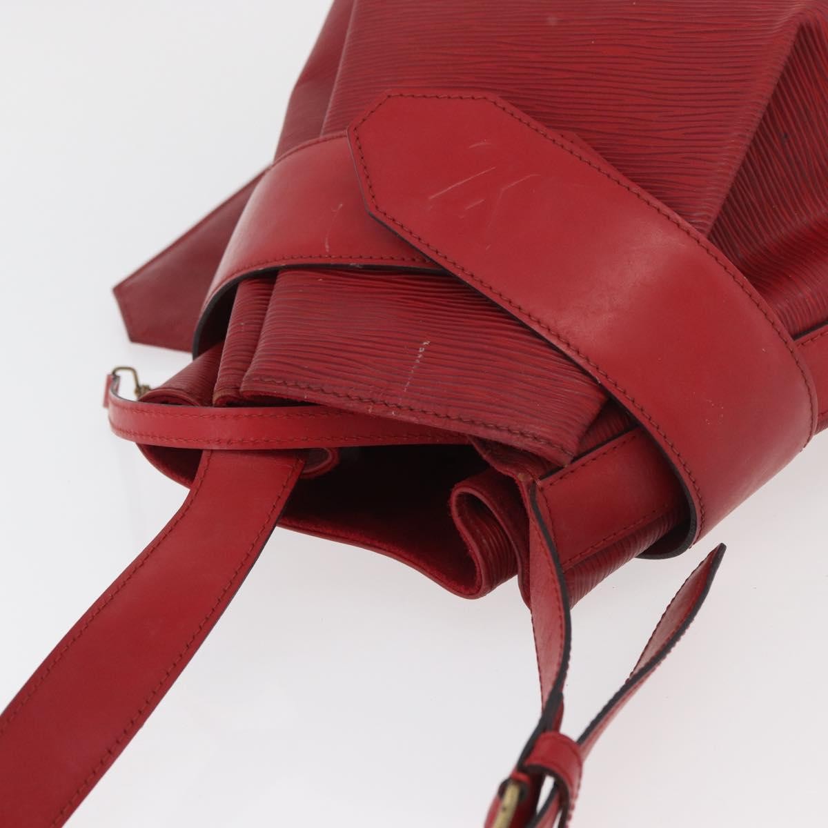 Louis Vuitton Vintage Sac D'epaule Epi Leather Red Leather Shoulder Bag Bag (Pre-Owned)