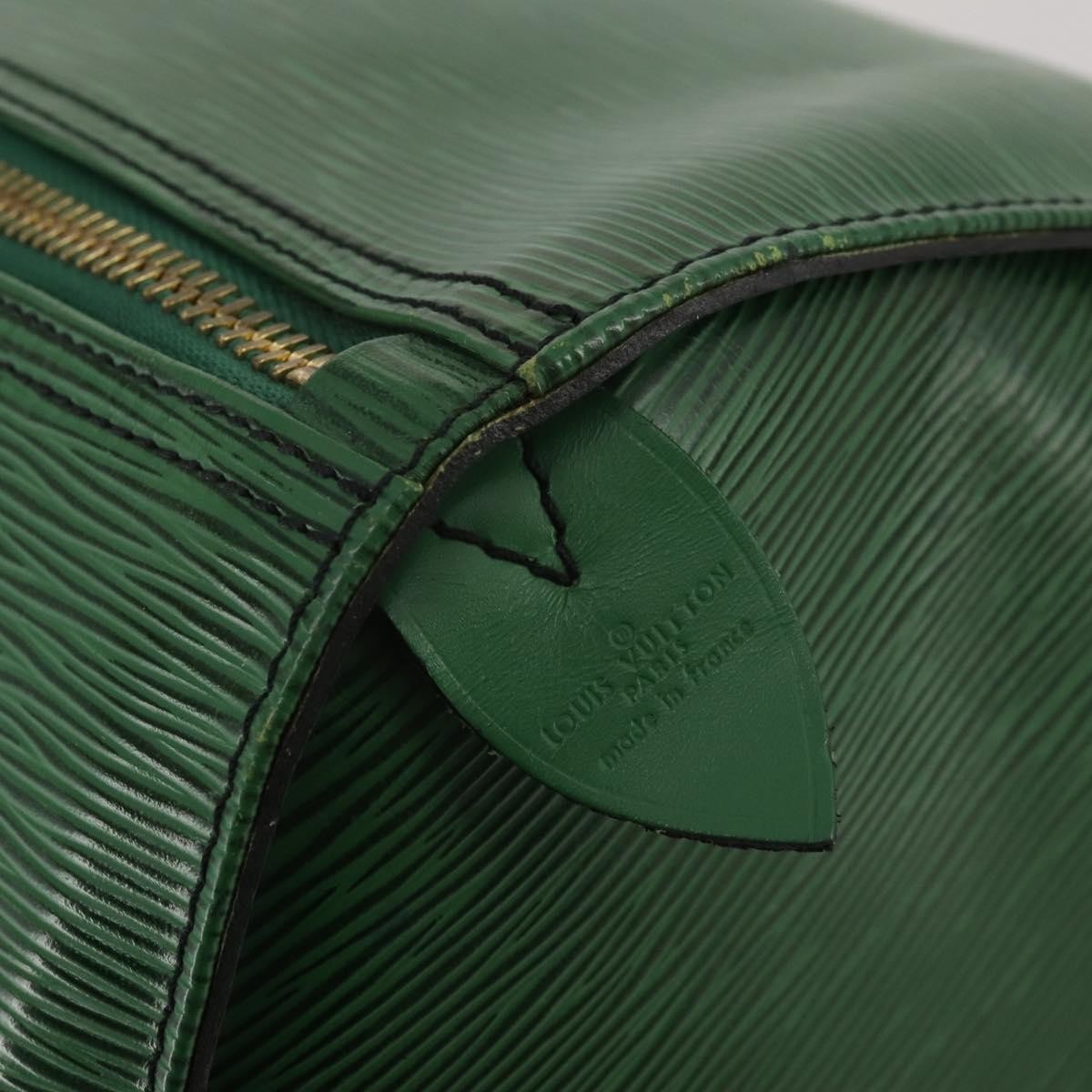 Louis Vuitton Keepall Epi Leather Green Leather Travel Bag Bag (Pre-Owned)