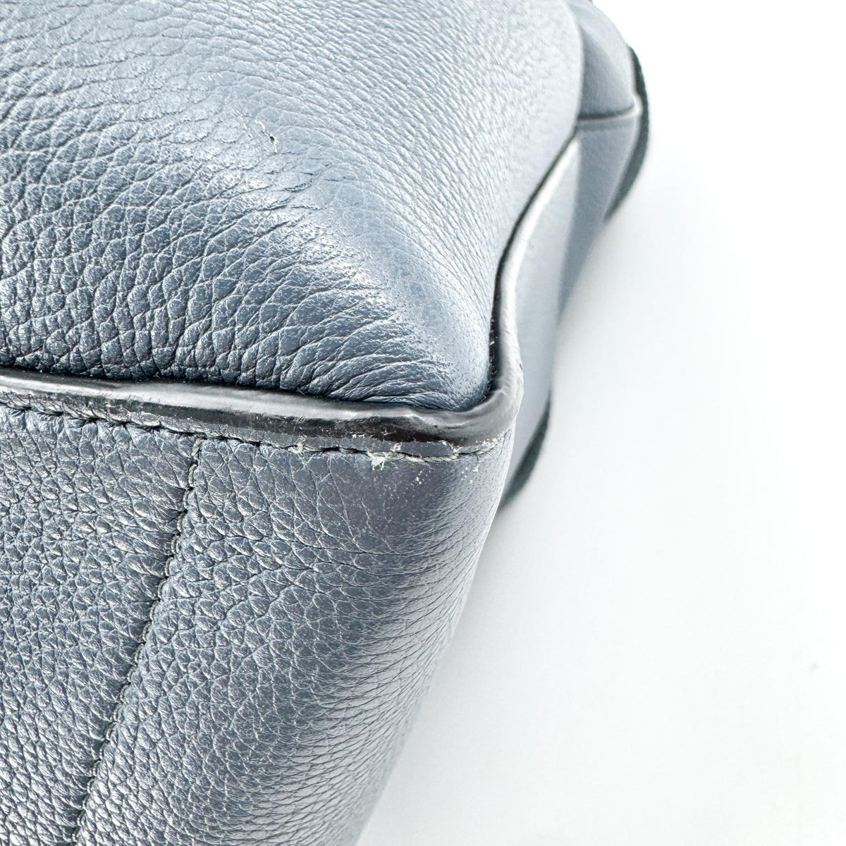 Celine Sangle Seau Calfskin Navy Leather Handbag (Pre-Owned)