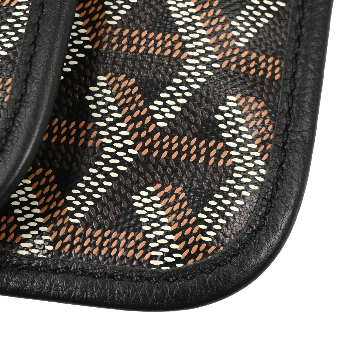 Goyard Saint Louis Coated Canvas Black Canvas Tote Bag Bag (Pre-Owned)