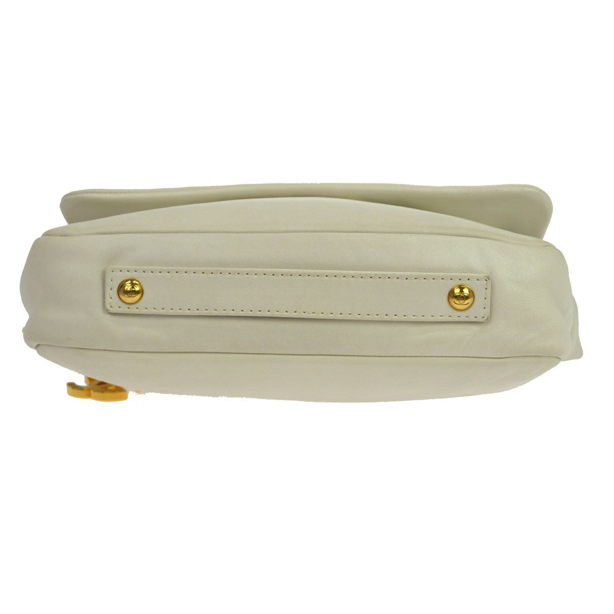 Chanel Rodeo Drive Lambskin White Leather Shoulder Bag Bag (Pre-Owned)