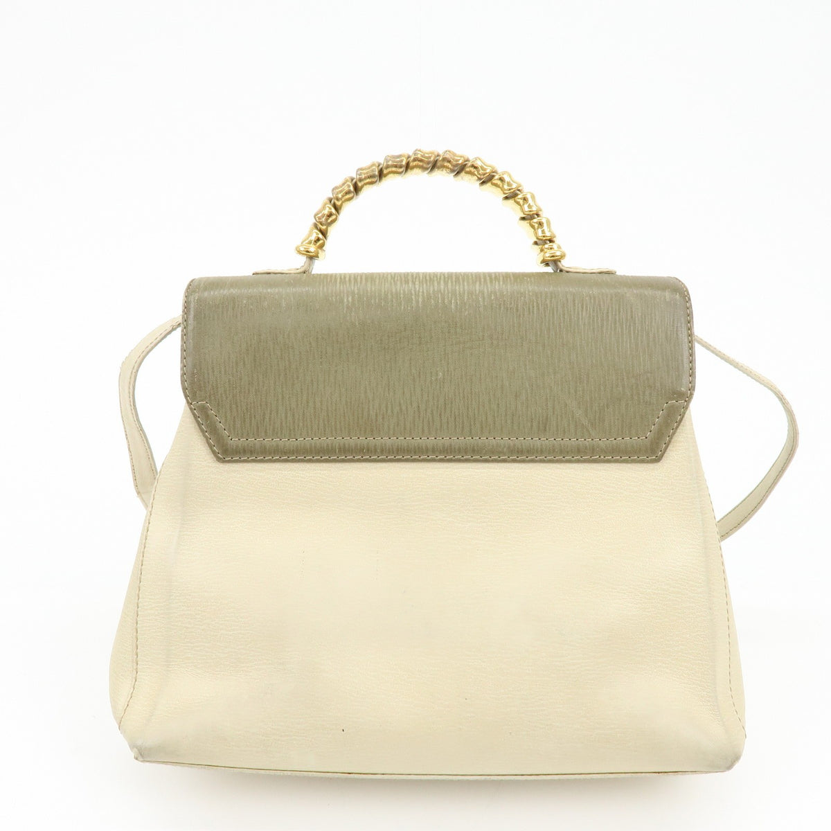 Loewe Vintage Velazquez Top Handle Leather Beige Leather Handbag (Pre-Owned)