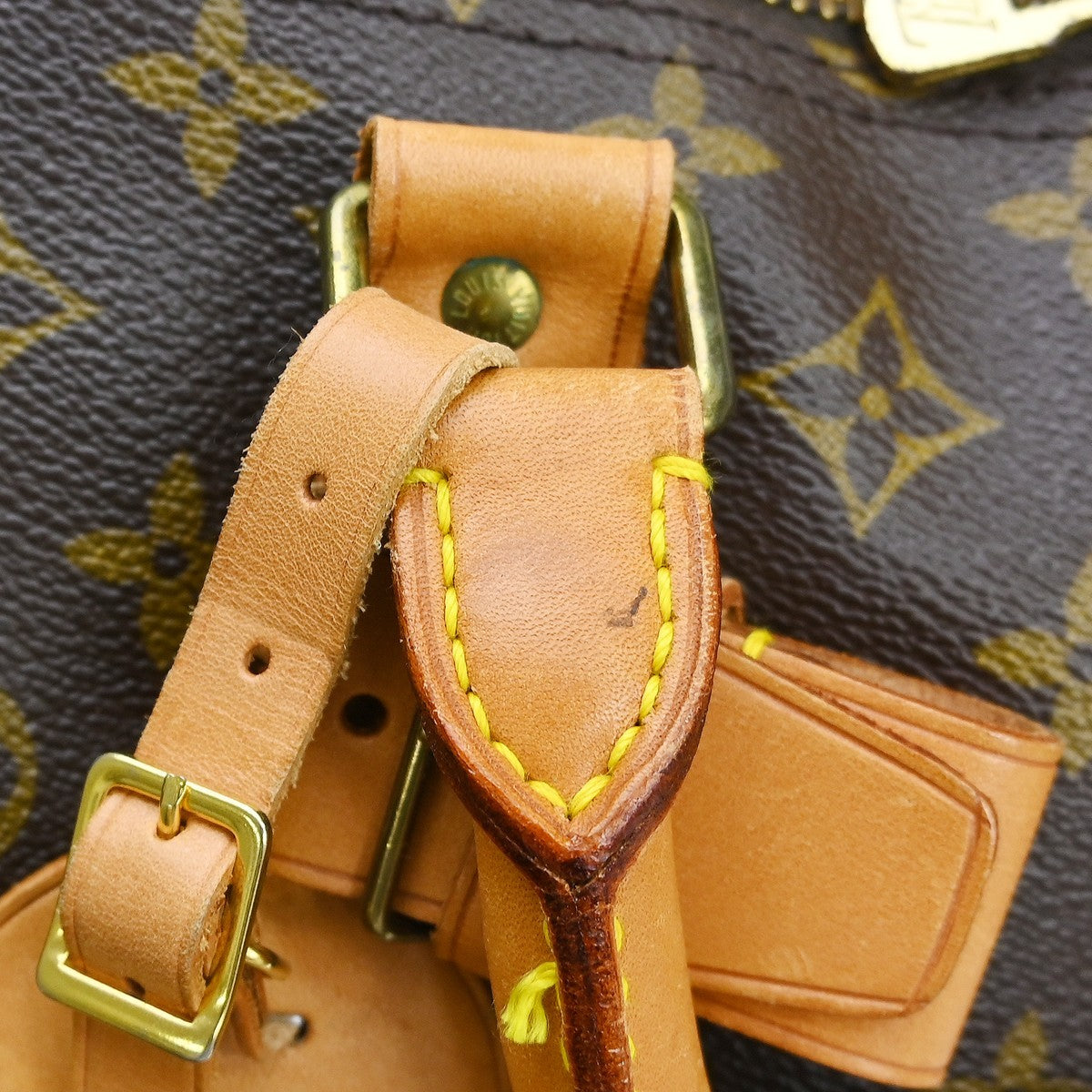 Louis Vuitton Keepall Bandouliere Monogram Canvas Brown Canvas Travel Bag Bag (Pre-Owned)