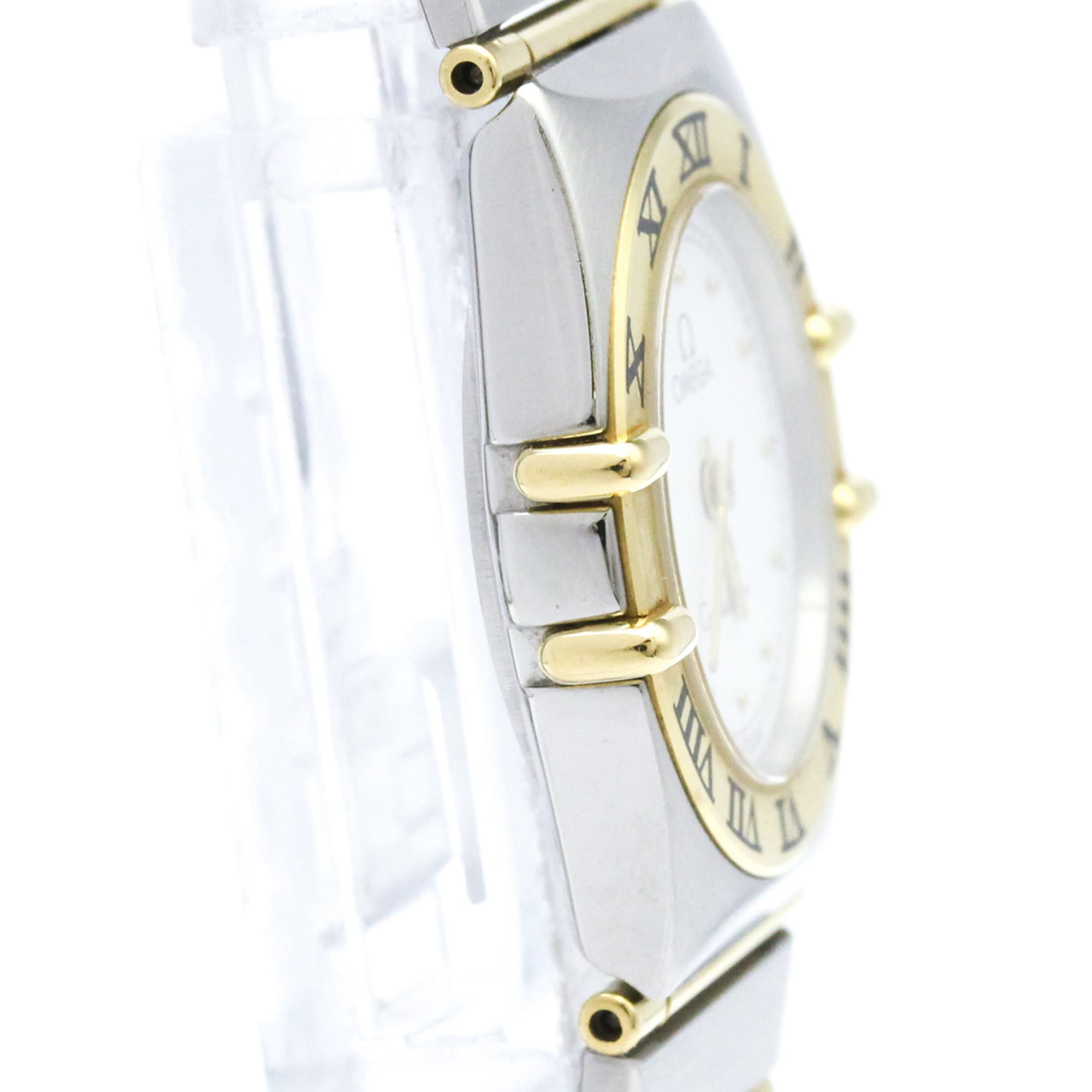 Omega Constellation Quartz Stainless Steel And Yellow Gold Watch (Pre-Owned)