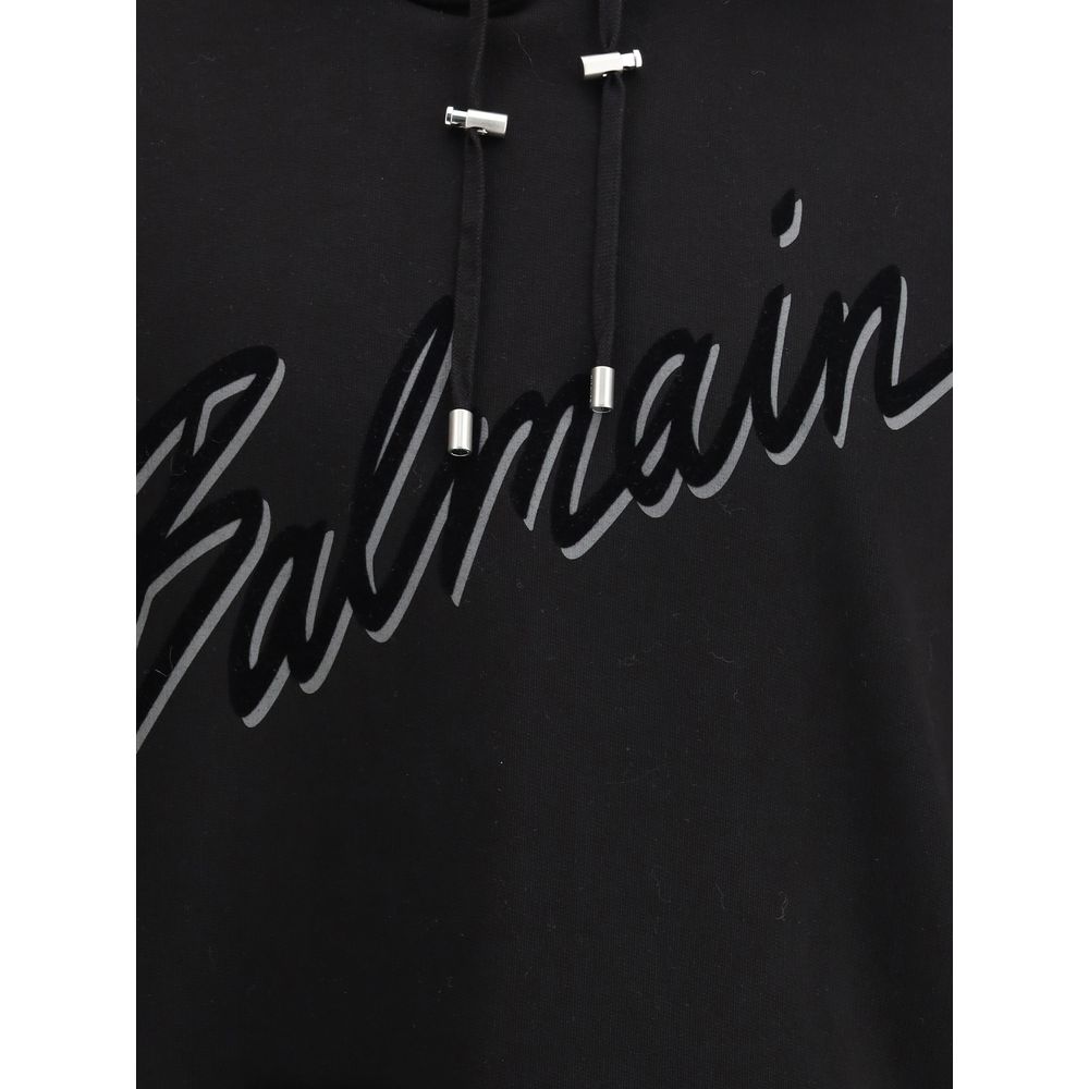 Balmain Logo cotton Men's Hoodie