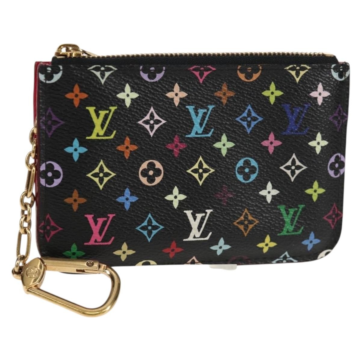 Louis Vuitton Pochette Clés Nm Monogram Multicolor Canvas Black Canvas Wallets Accessory (Pre-Owned)
