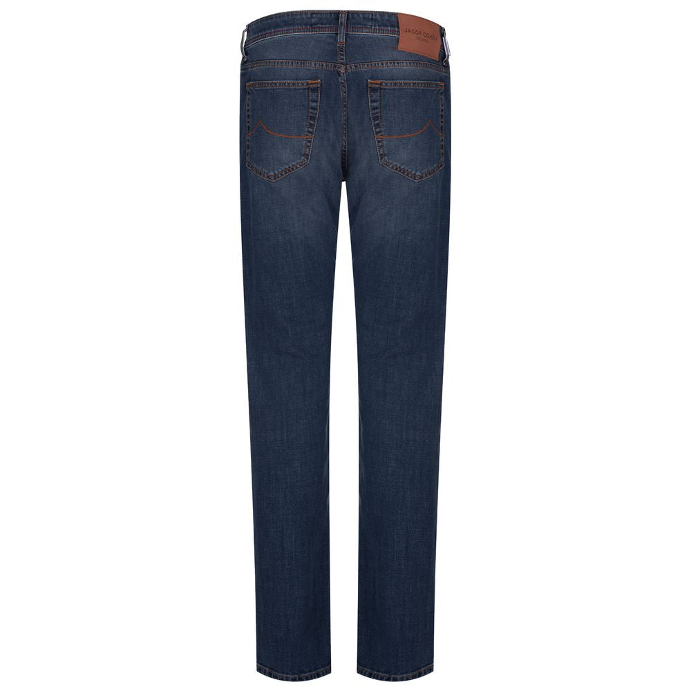 Jacob Cohen Blue Cotton Jeans & Men's Pant