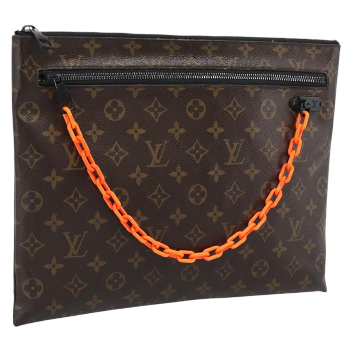 Louis Vuitton Solar Ray A4 Monogram Canvas Brown Canvas Clutche & Pouche Bag (Pre-Owned)