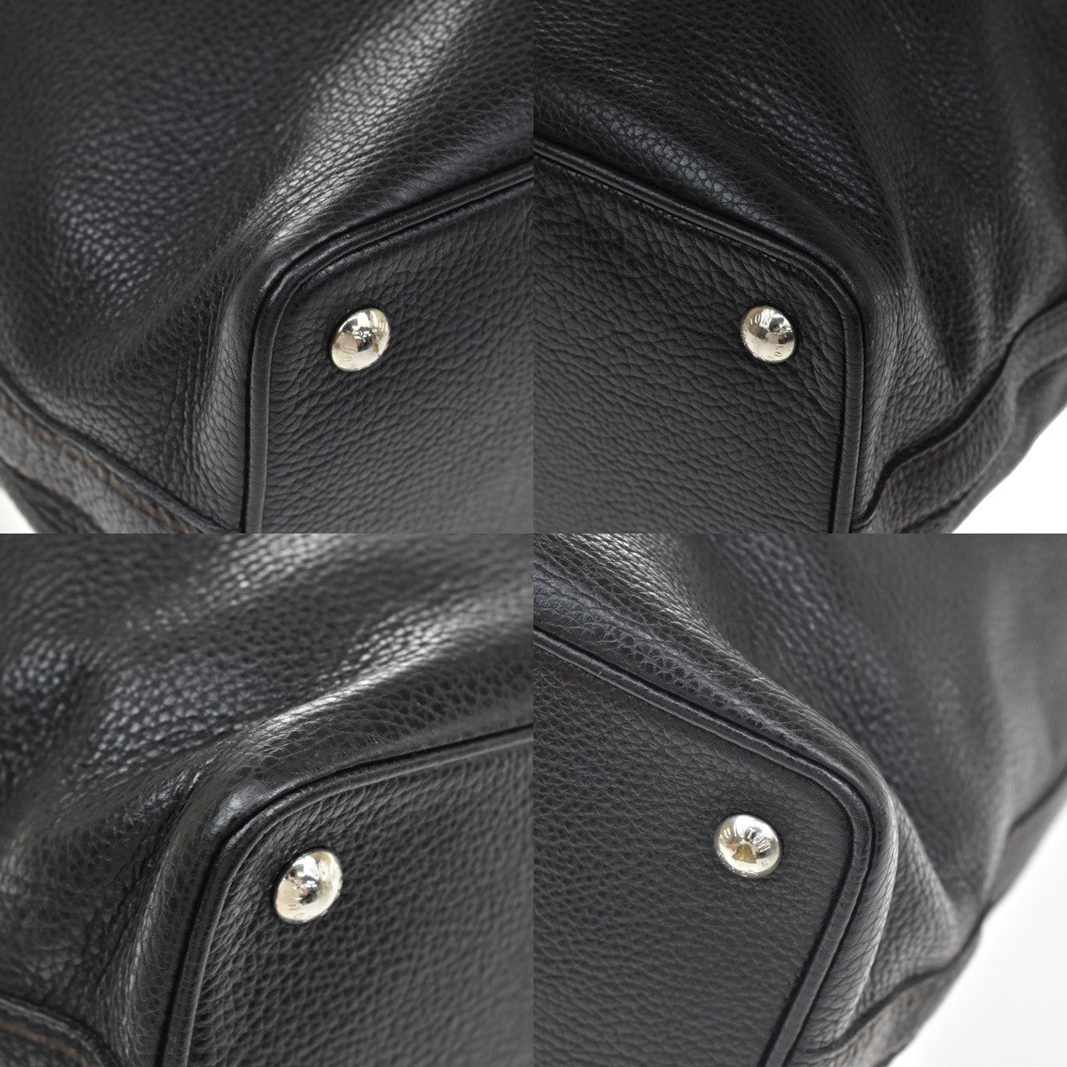 Louis Vuitton Trunks And Bags Shoe Tobago Leather Black Leather Handbag (Pre-Owned)