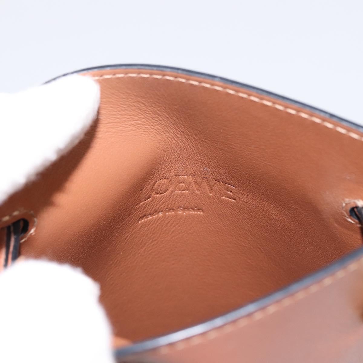 Loewe Dice Pocket Leather Brown Leather Crossbody Bag Bag (Pre-Owned)