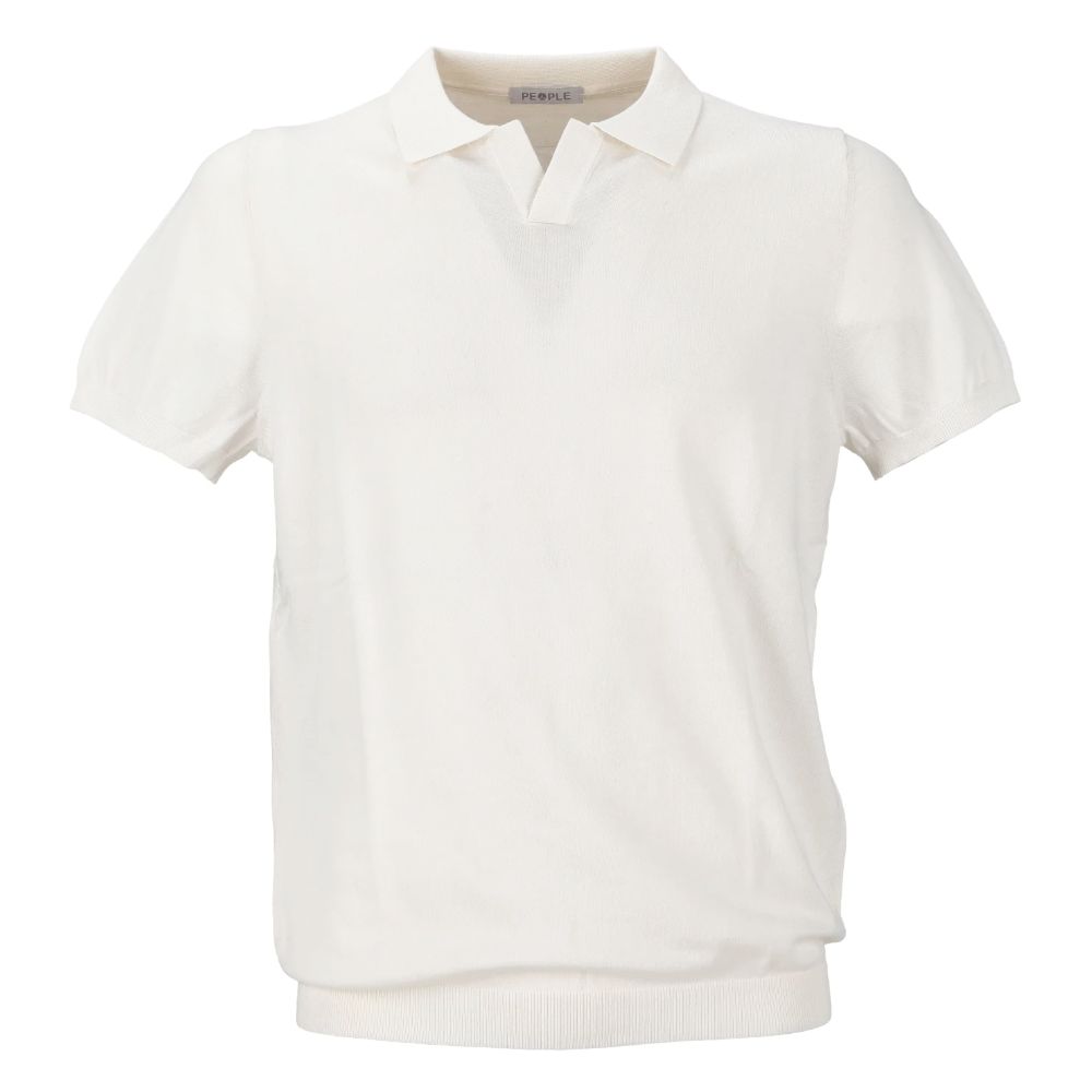 People Of Shibuya White Cotton Polo Men's Shirt