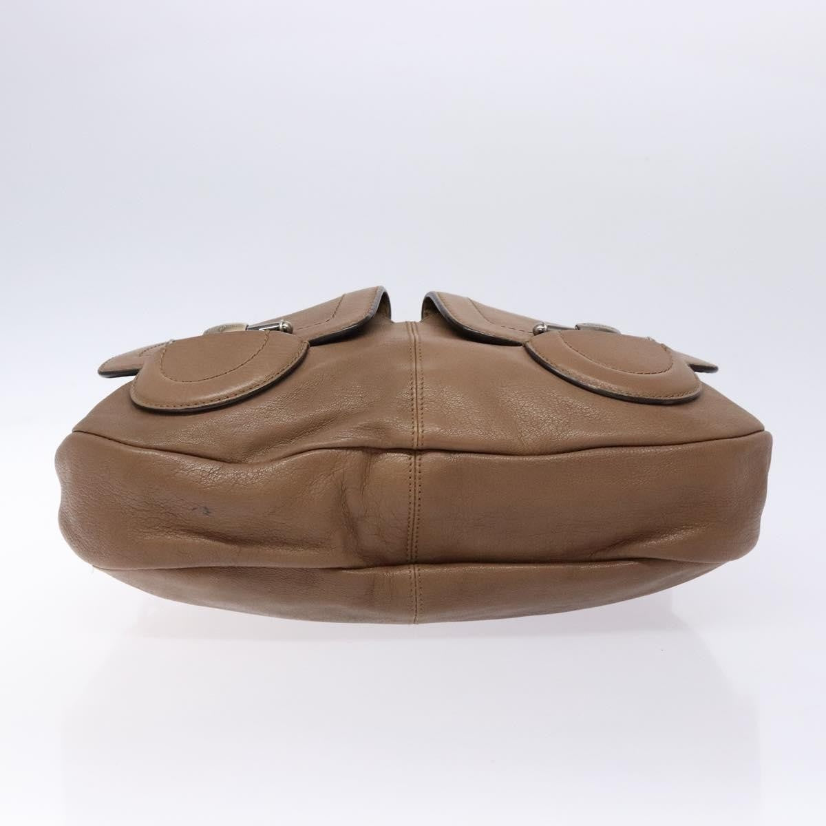 Salvatore Ferragamo Vintage Leather Brown Leather Handbag (Pre-Owned)