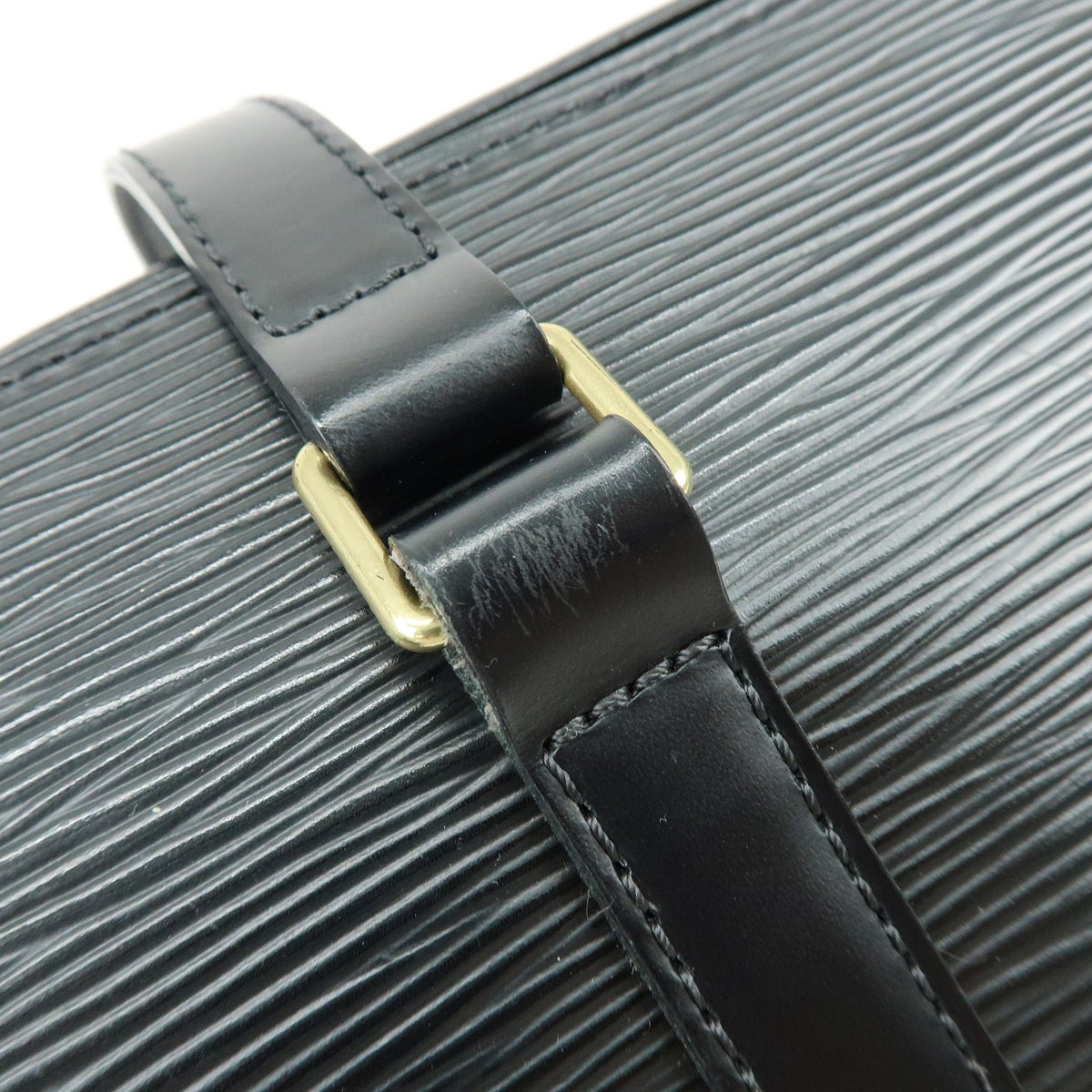 Louis Vuitton Soufflot Epi Leather Black Leather Tote Bag Bag (Pre-Owned)