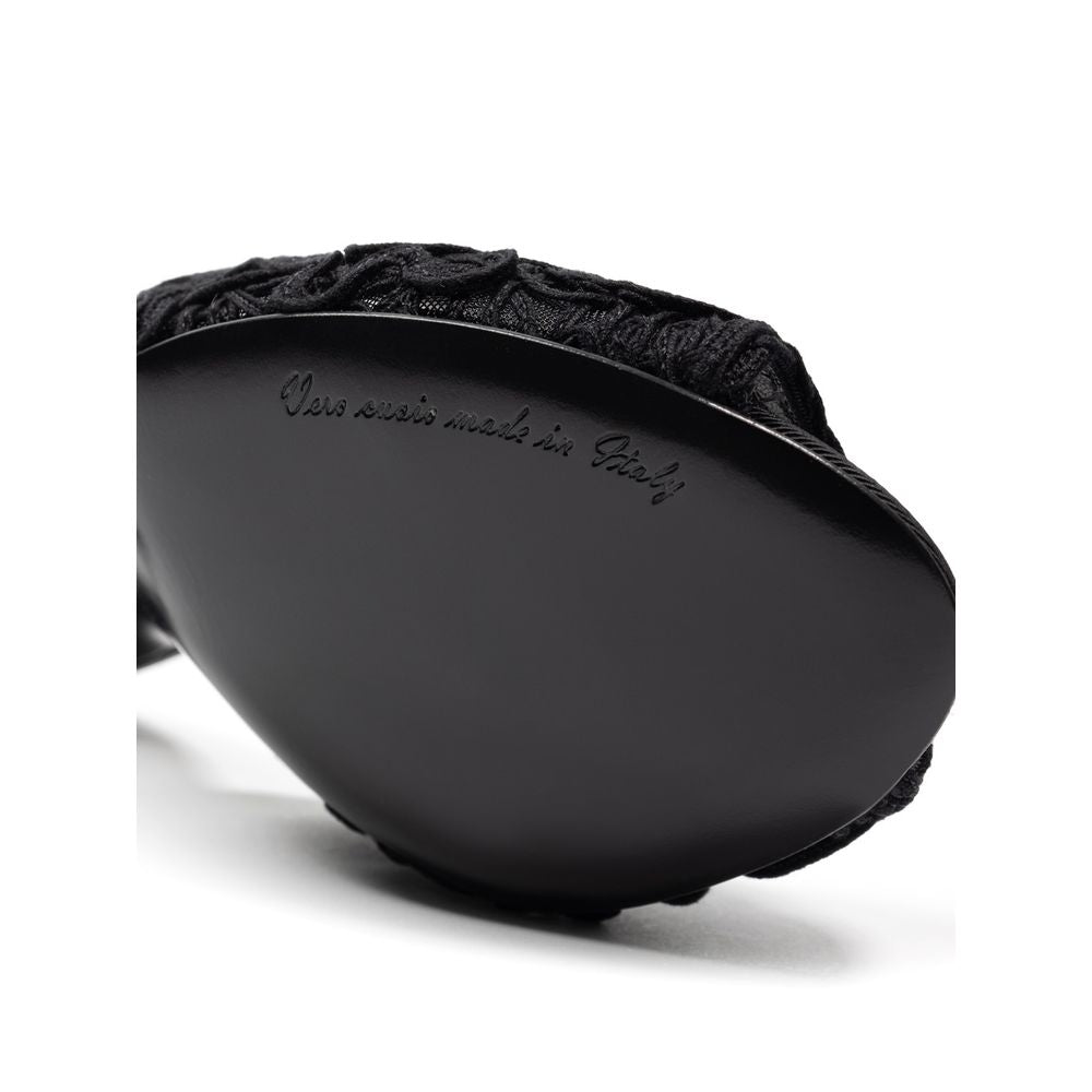 Dolce & Gabbana Black Cotton Women's Mules