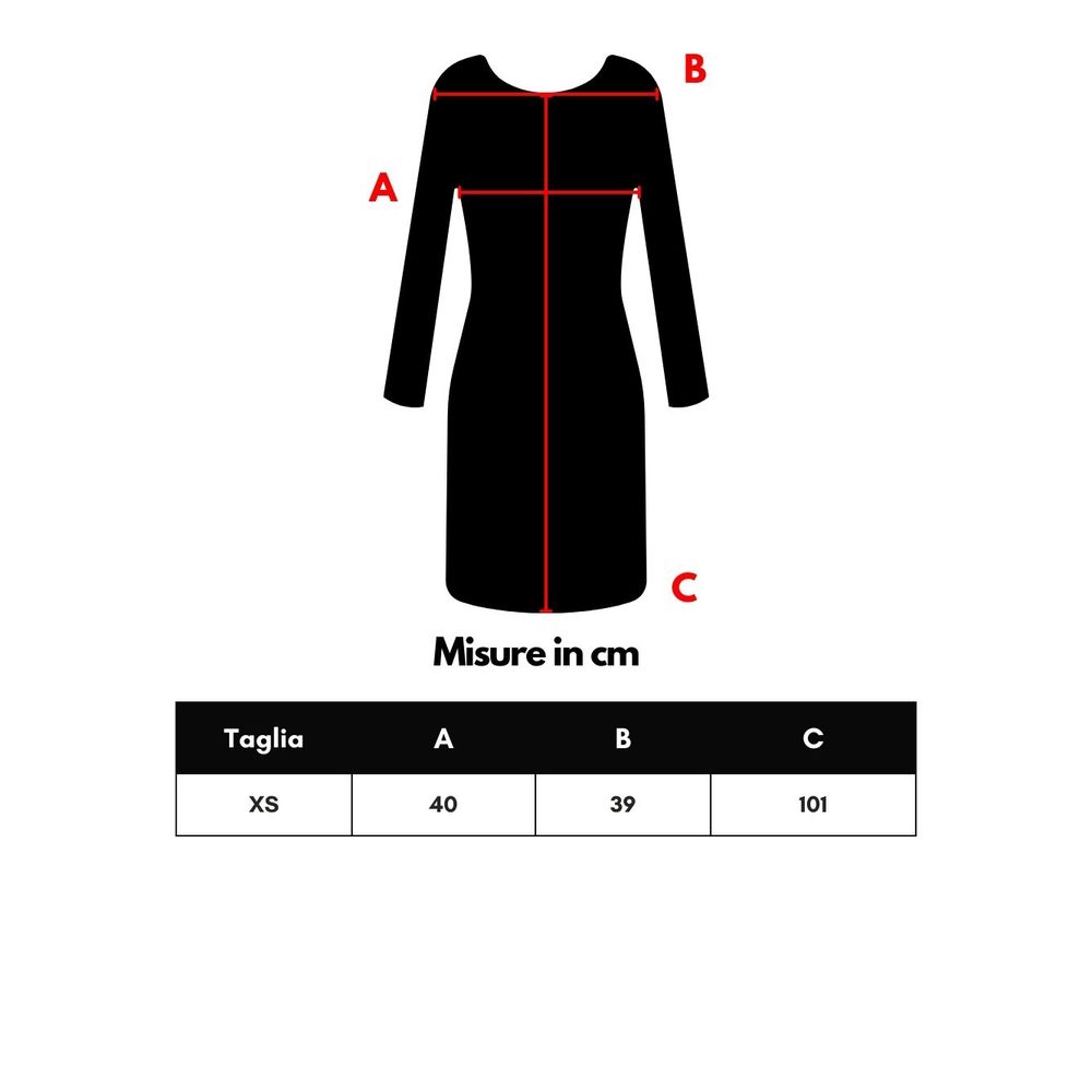 Bottega Veneta Black Wool Long Women's Dress
