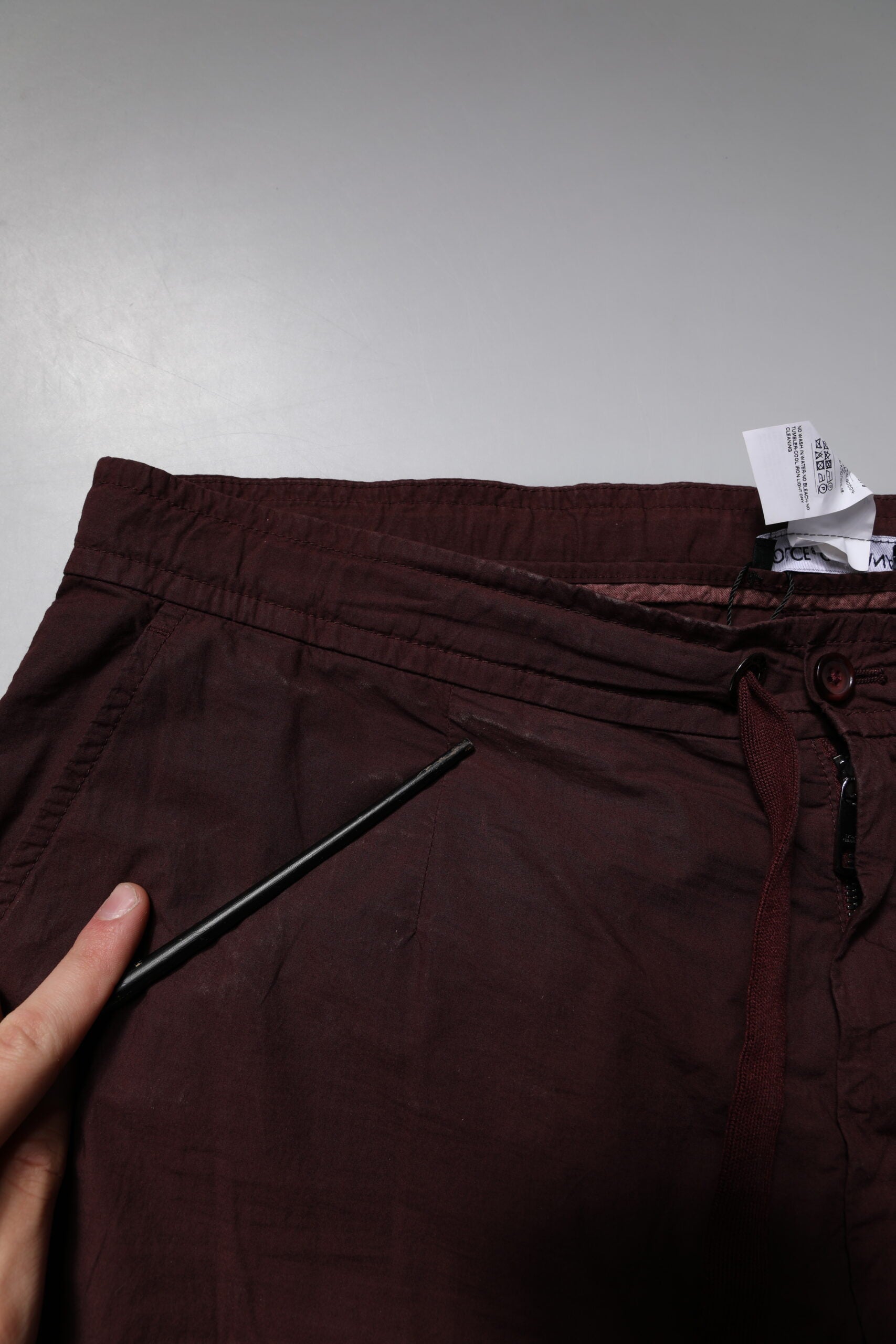 Dolce & Gabbana Maroon Cotton Cargo Jogger SweatMen's Men's Pants (Pre-Owned)