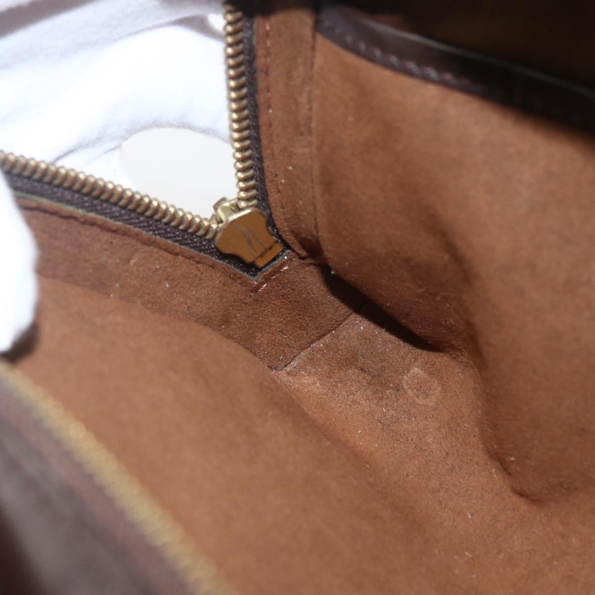Louis Vuitton Pochette Saint Louis Damier Ebene Brown Canvas Clutche & Pouche Bag (Pre-Owned)