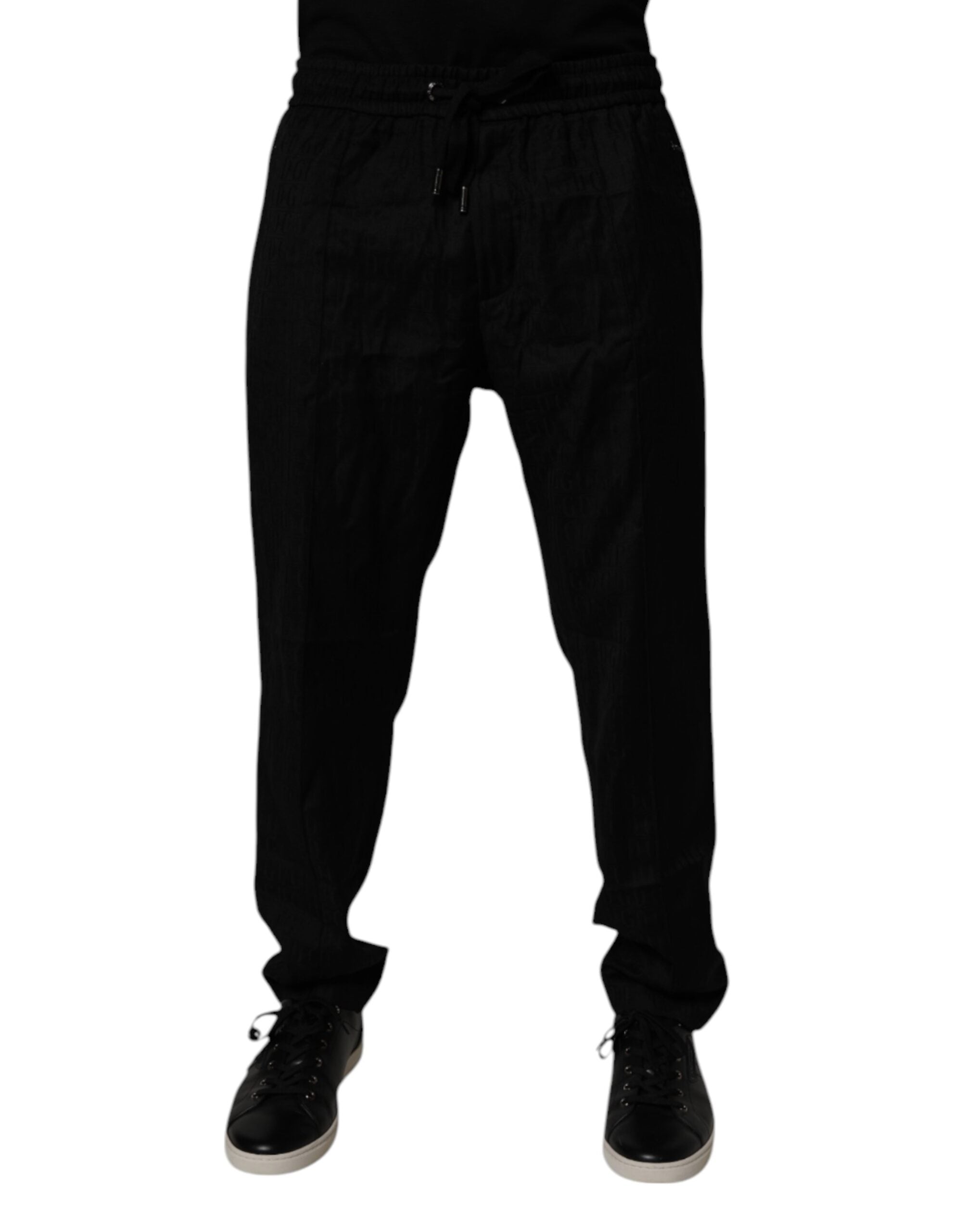 Dolce & Gabbana Black Wool Jogger SweatMen's Men's Pants (Pre-Owned)