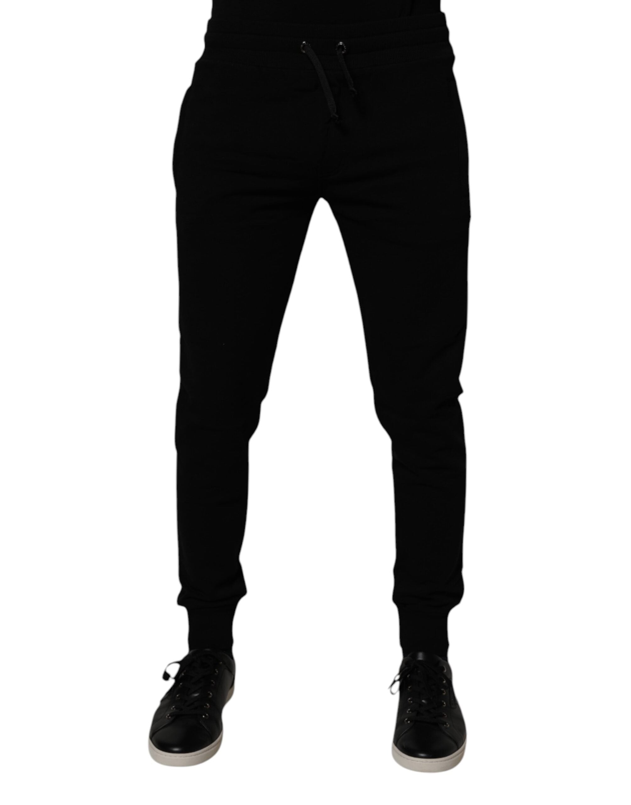 Dolce & Gabbana Black Cotton Jogger SweatMen's Men's Pants (Pre-Owned)