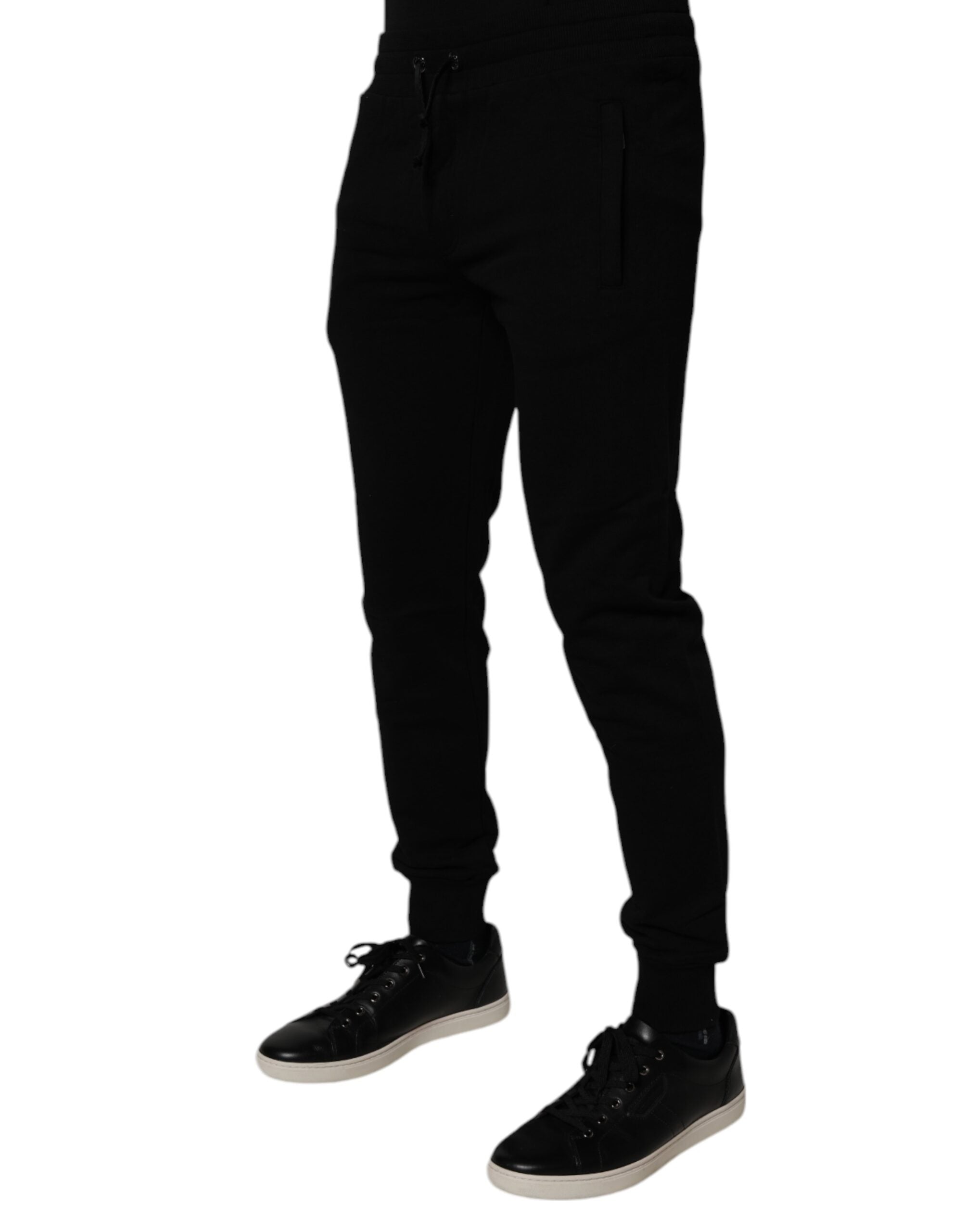 Dolce & Gabbana Black Cotton Jogger SweatMen's Men's Pants (Pre-Owned)