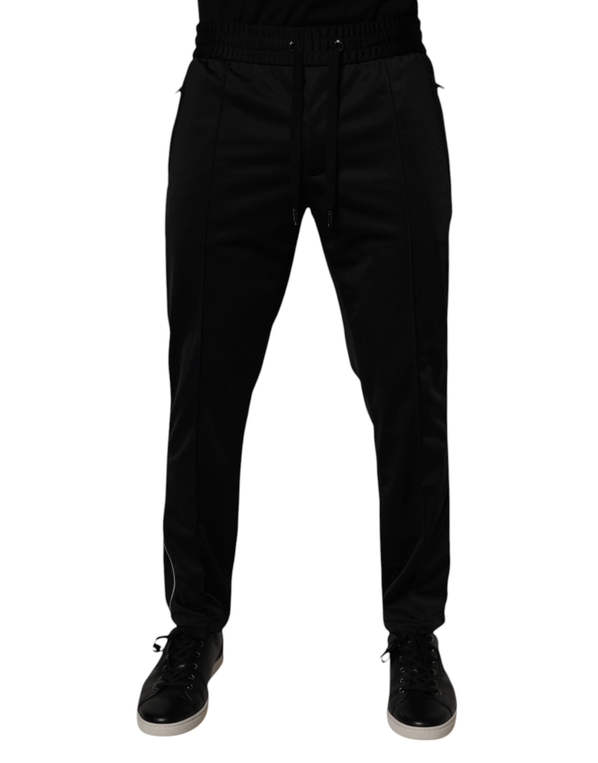 Dolce & Gabbana Black Polyester Men Jogger SweatMen's Men's Pants