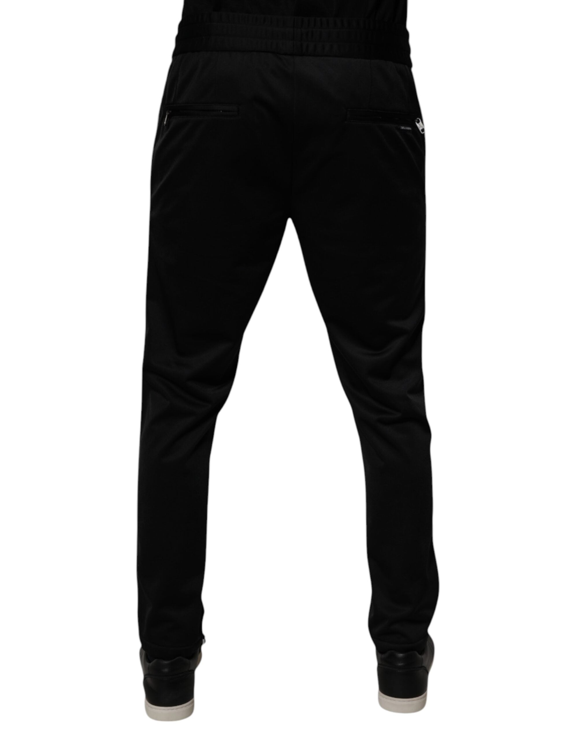 Dolce & Gabbana Black Polyester Men Jogger SweatMen's Men's Pants