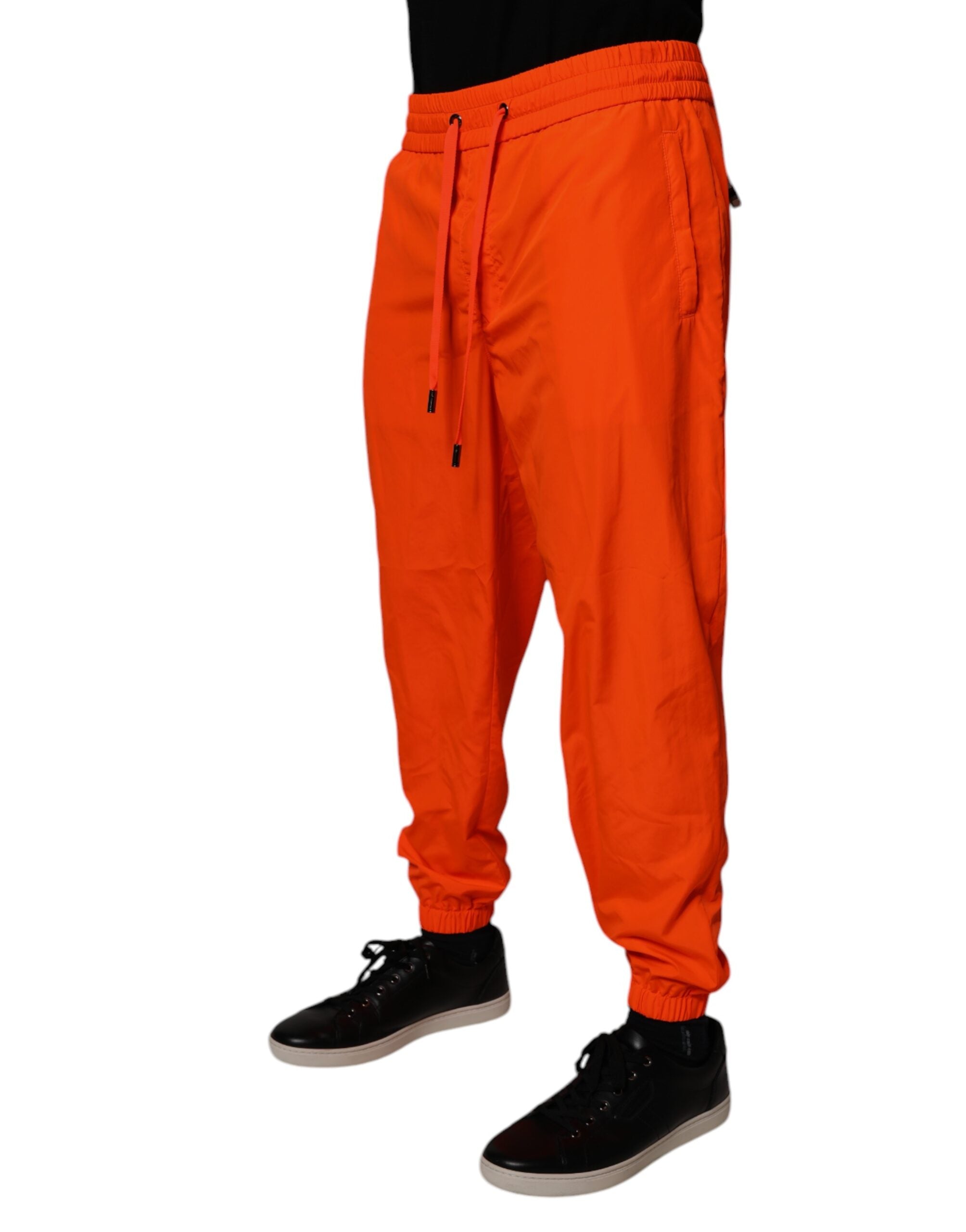 Dolce & Gabbana Orange Polyester Men Jogger SweatMen's Men's Pants