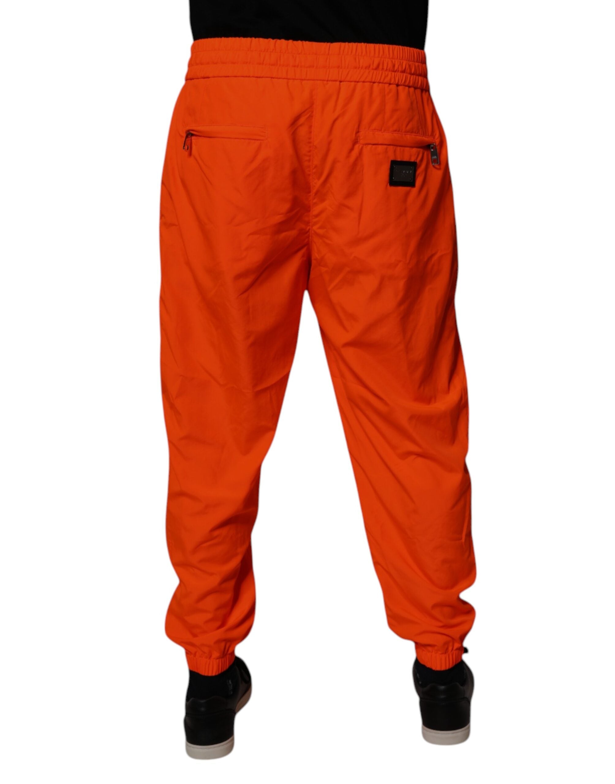 Dolce & Gabbana Orange Polyester Men Jogger SweatMen's Men's Pants